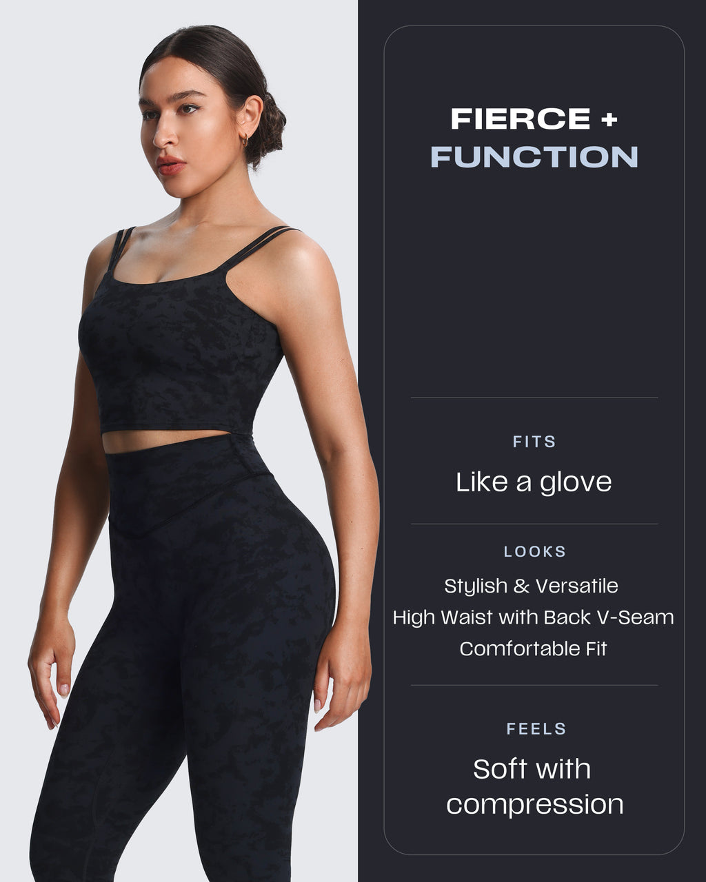 Aoxjox "Metamorph" Deep V Yoga Pants 26"