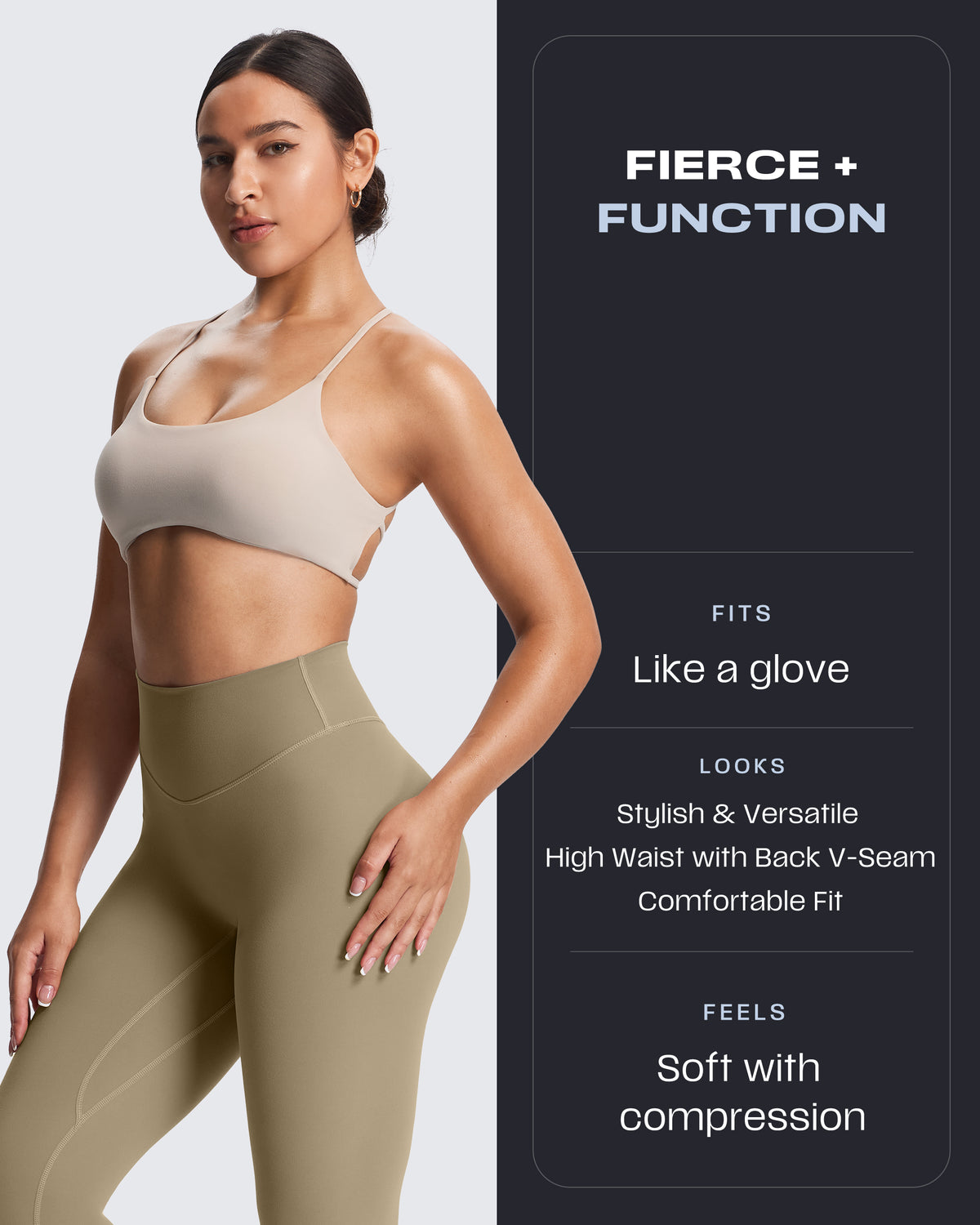 Aoxjox "Metamorph" Deep V Yoga Pants 26"