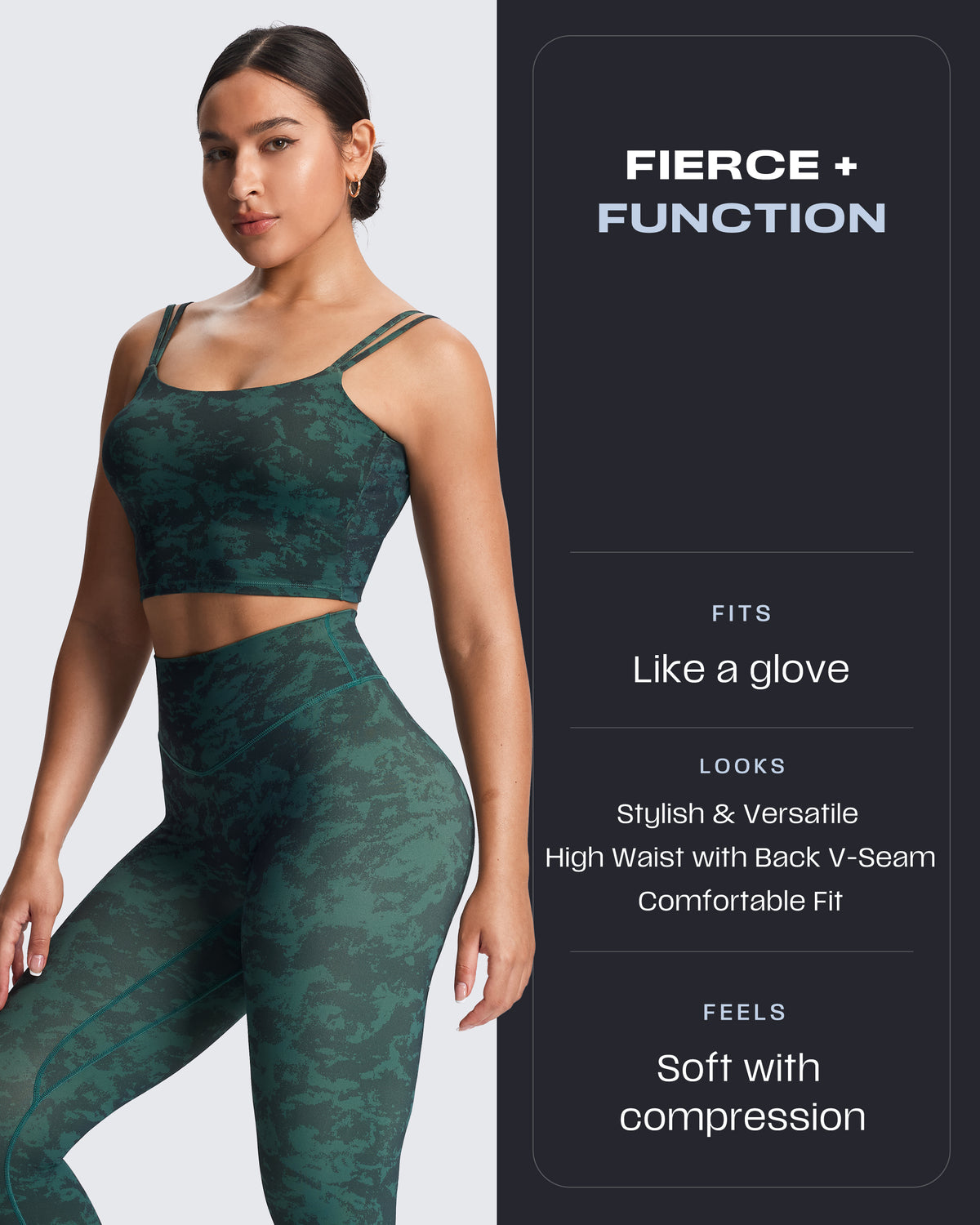 Aoxjox "Metamorph" Deep V Yoga Pants 26"