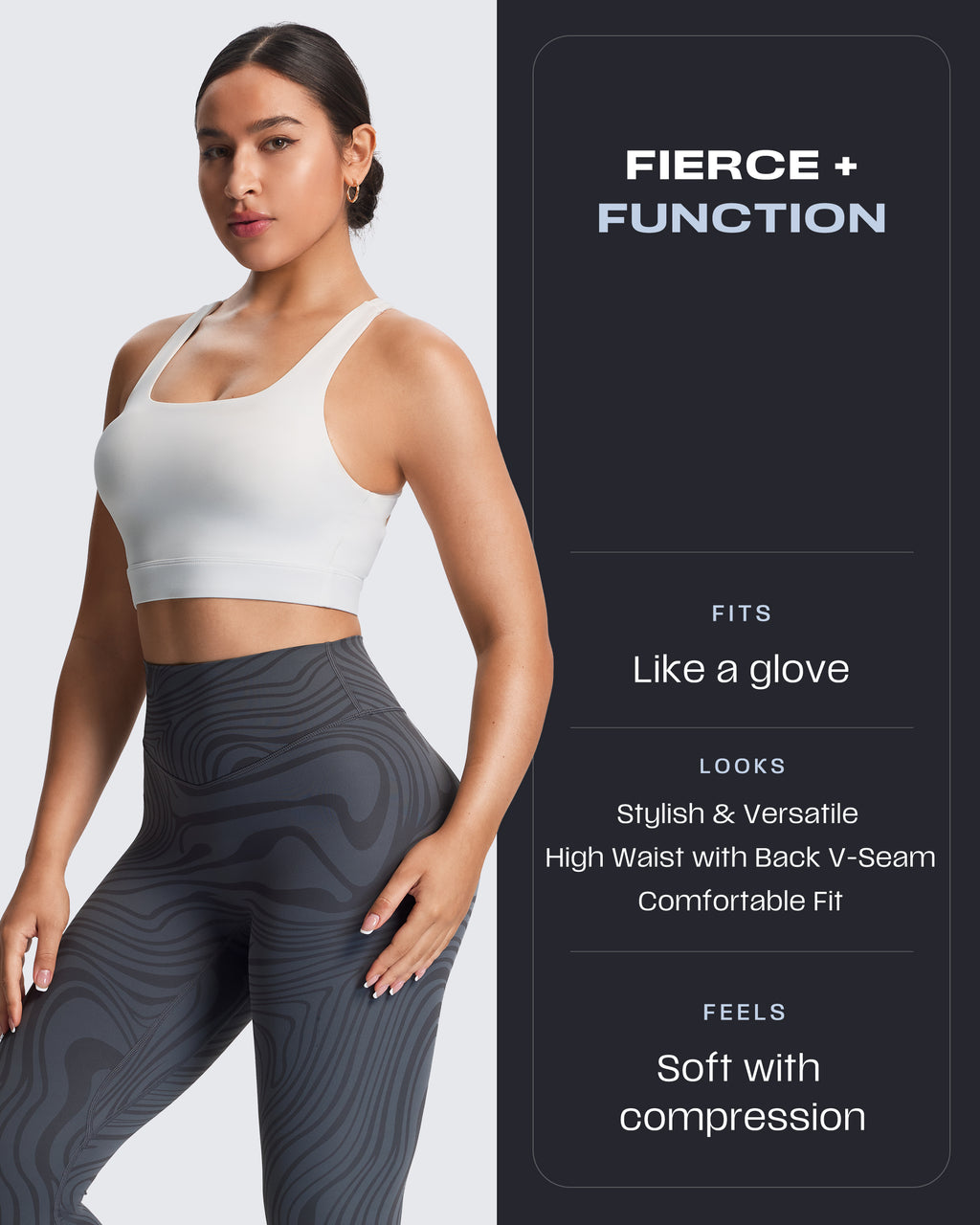 Aoxjox "Metamorph" Deep V Yoga Pants 26"