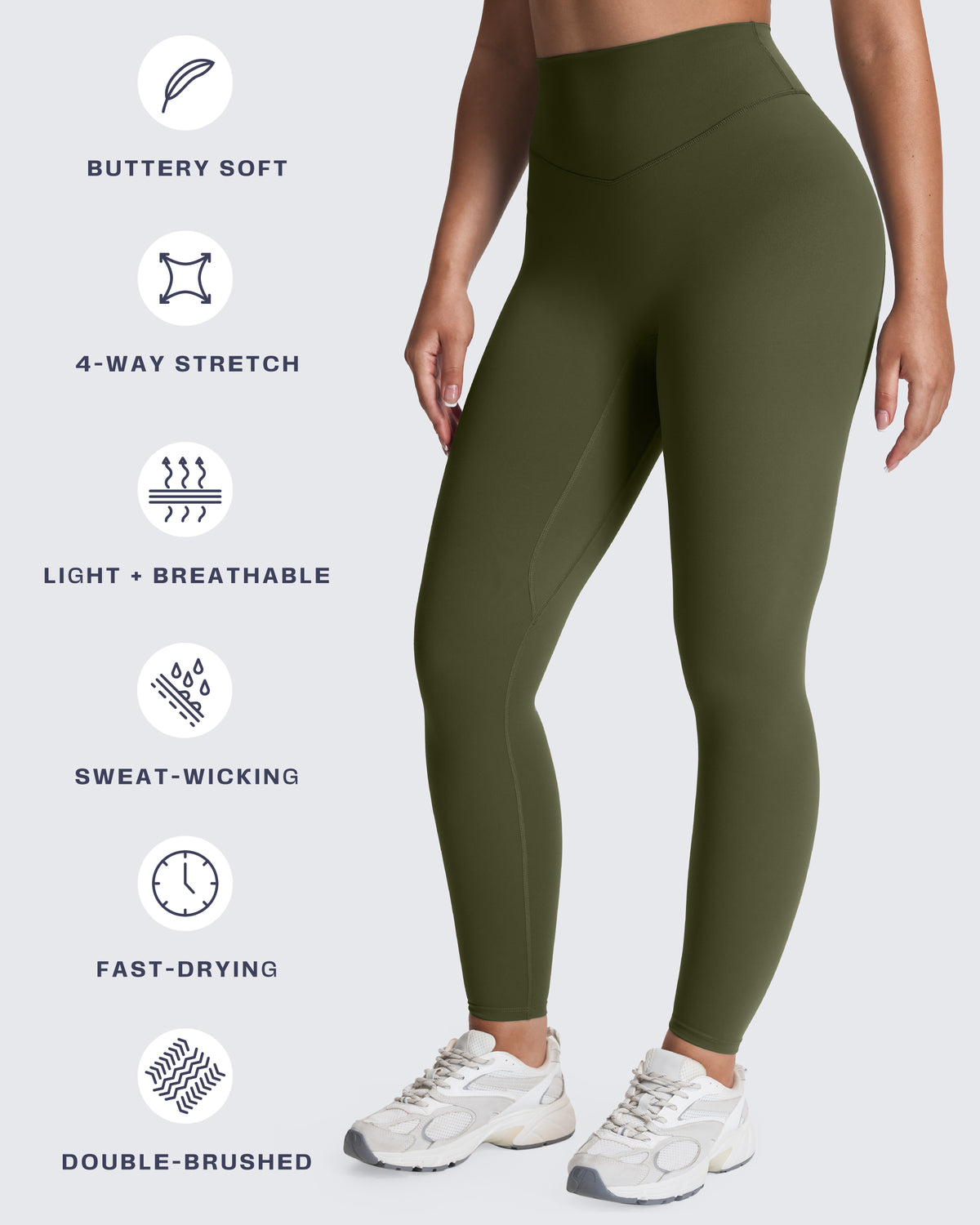 Aoxjox "Metamorph" Deep V Yoga Pants 26"