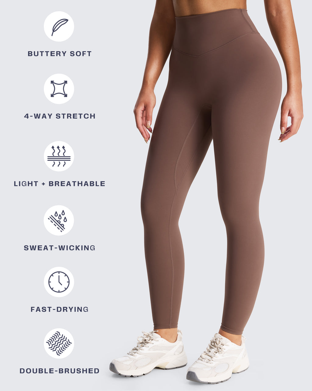 Aoxjox "Metamorph" Deep V Yoga Pants 26"