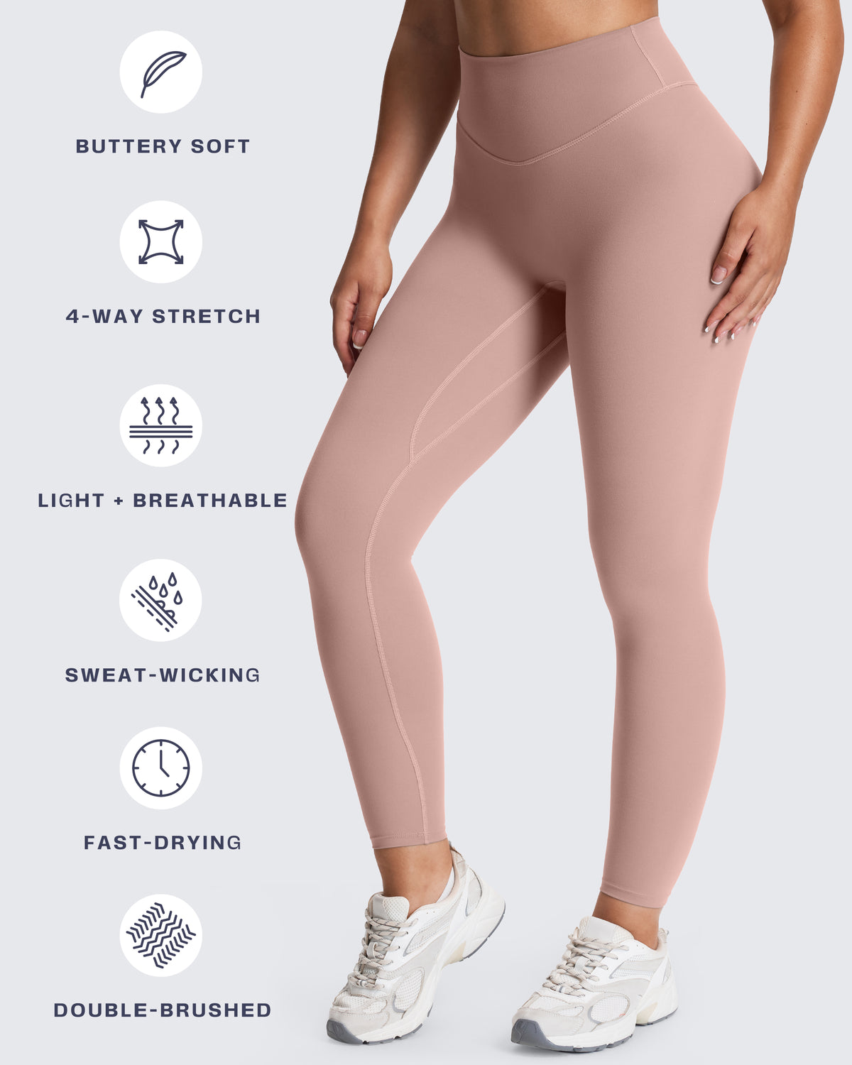 Aoxjox "Metamorph" Deep V Yoga Pants 26"