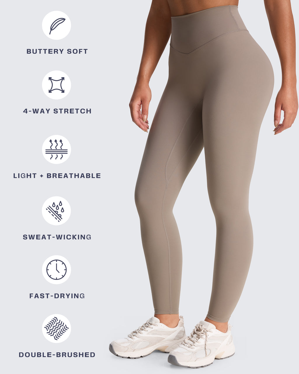 Aoxjox "Metamorph" Deep V Yoga Pants 26"