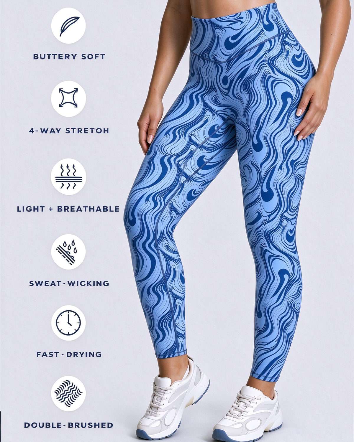 Aoxjox "Metamorph" Deep V Yoga Pants 26"