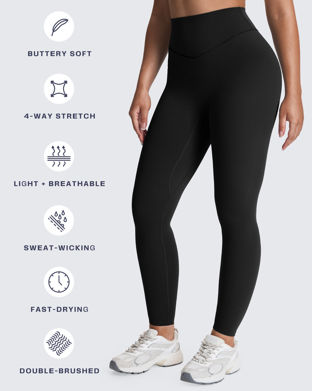 Aoxjox "Metamorph" Deep V Yoga Pants 26"