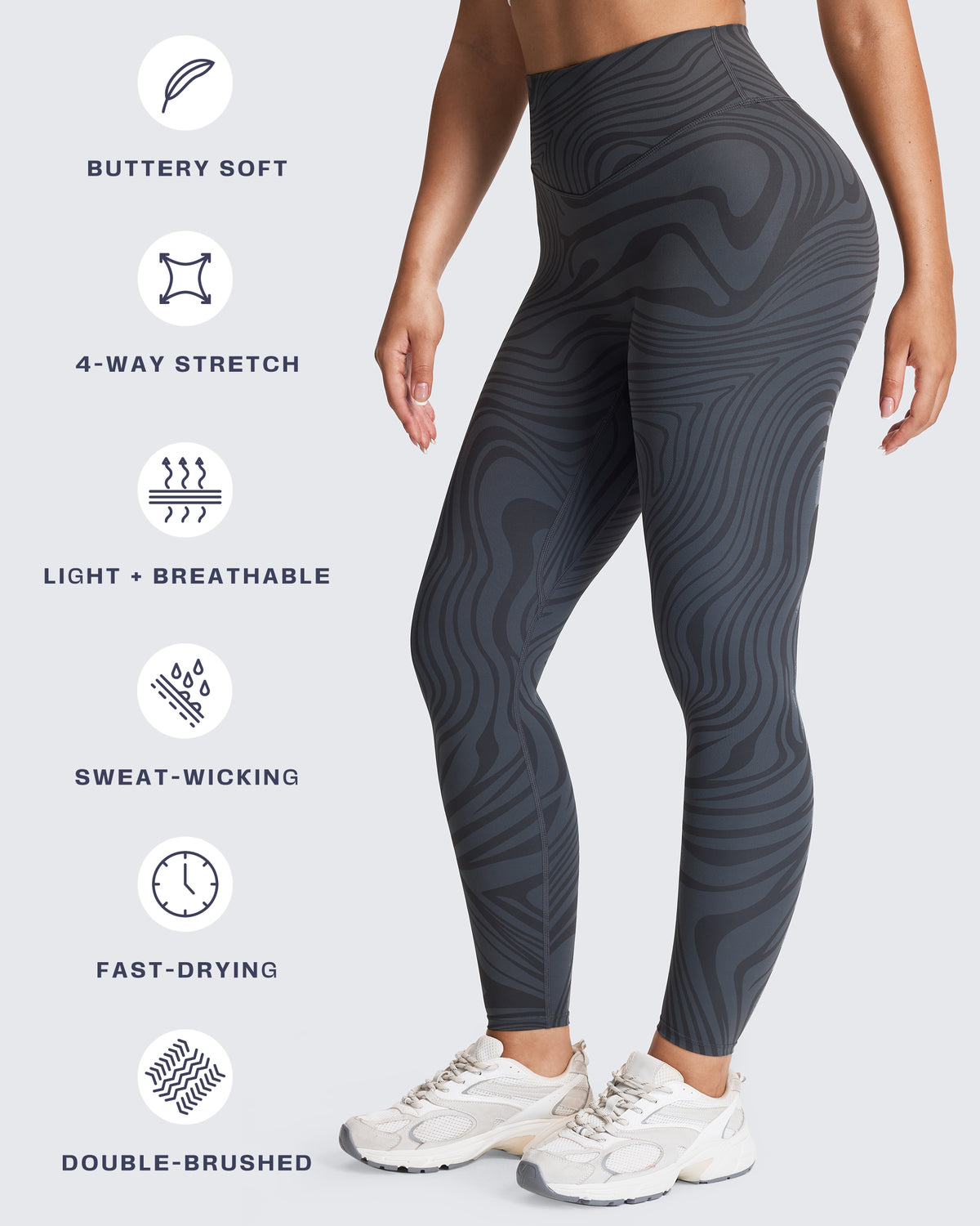 Aoxjox "Metamorph" Deep V Yoga Pants 26"