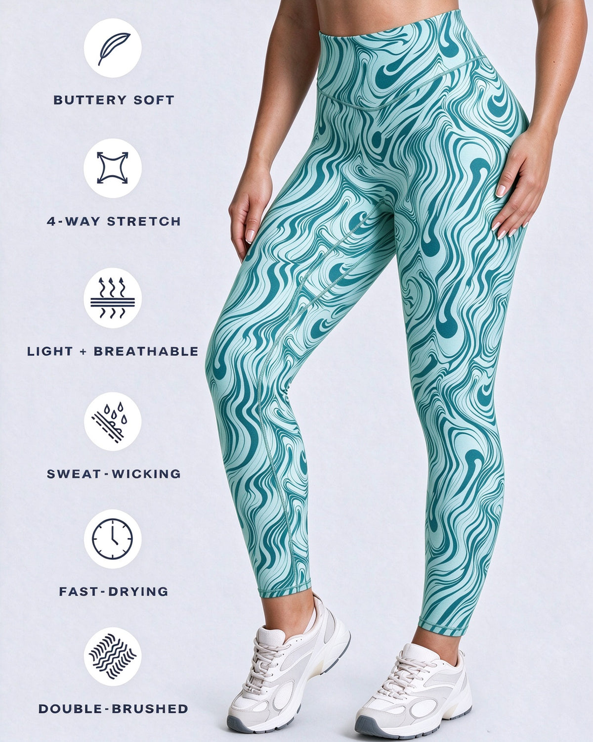 Aoxjox "Metamorph" Deep V Yoga Pants 26"