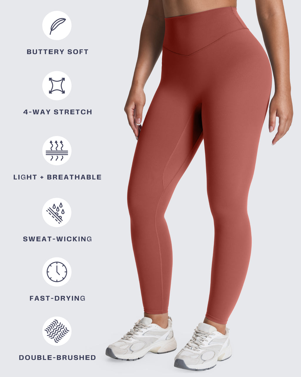 Aoxjox "Metamorph" Deep V Yoga Pants 26"