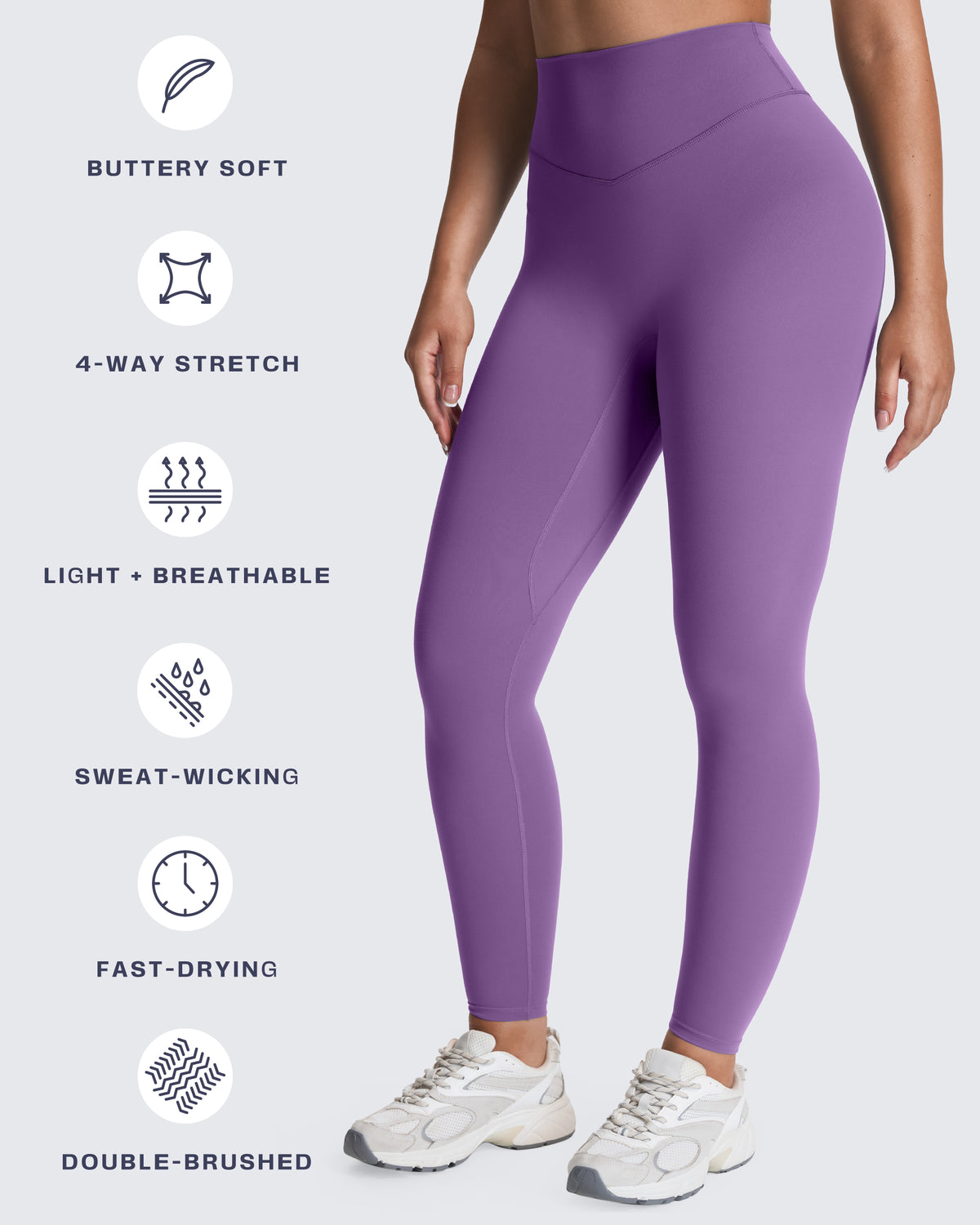 Aoxjox "Metamorph" Deep V Yoga Pants 26"