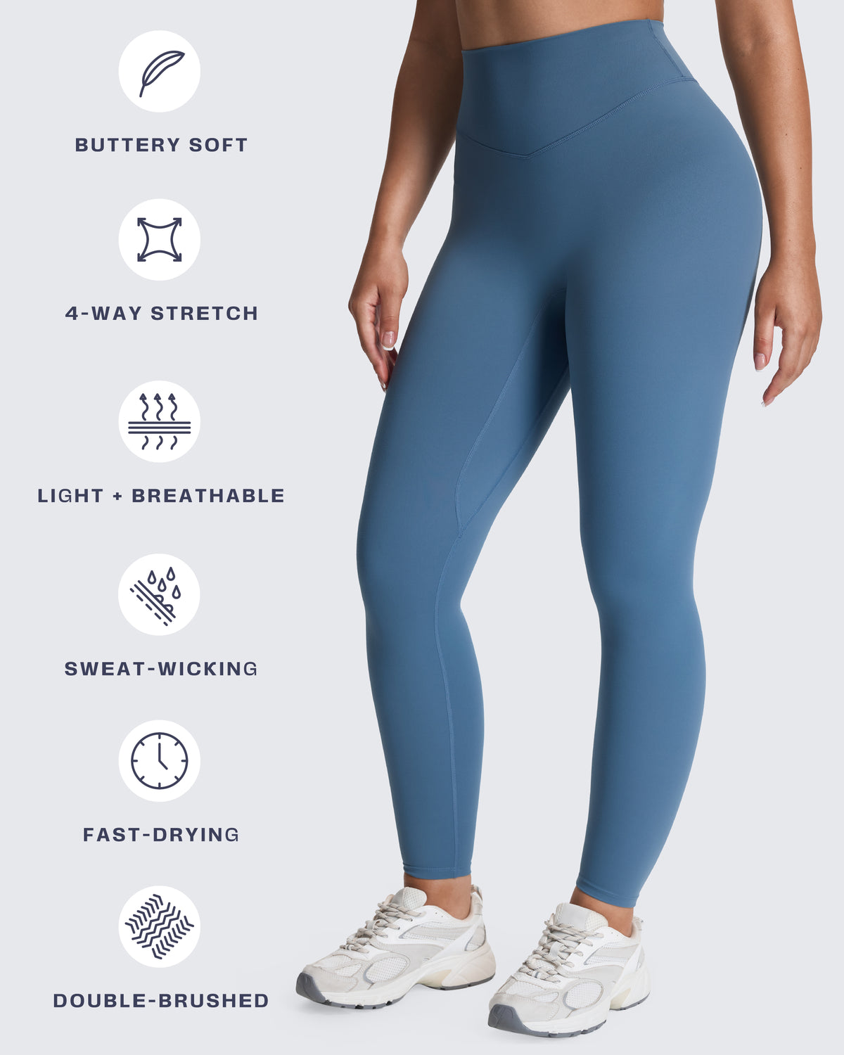 Aoxjox "Metamorph" Deep V Yoga Pants 26"