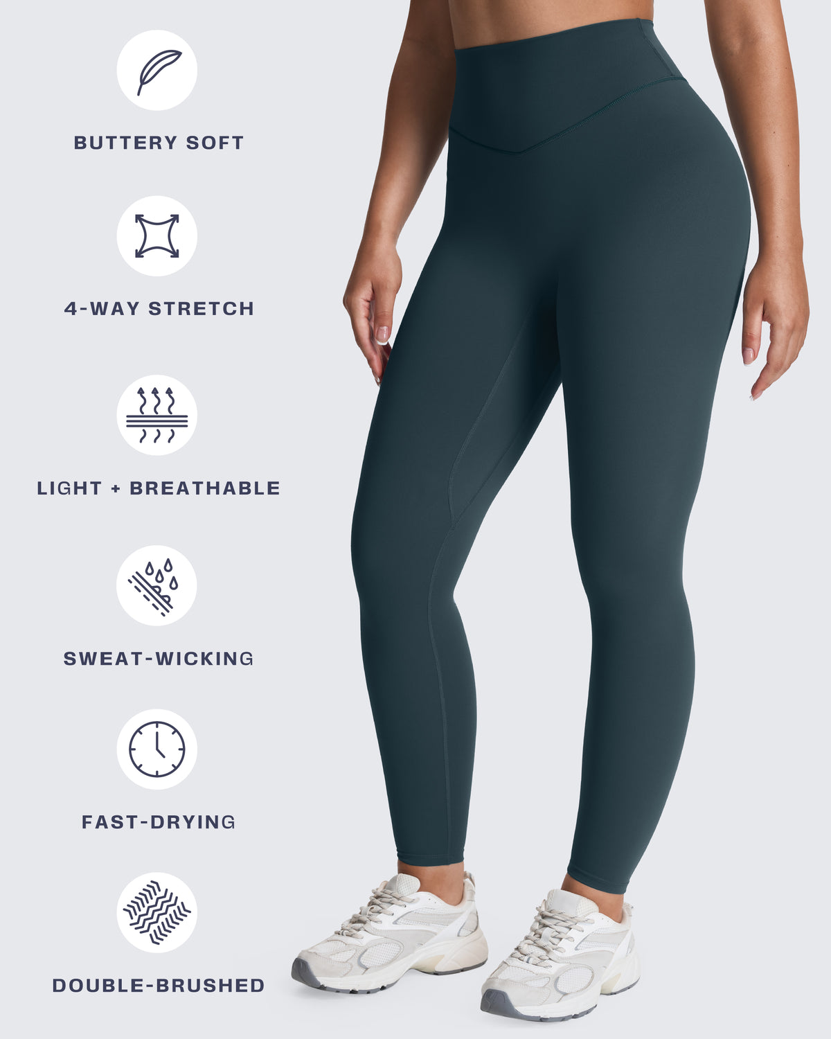 Aoxjox "Metamorph" Deep V Yoga Pants 26"