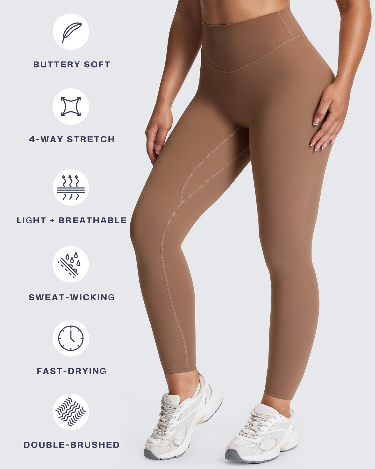 Aoxjox "Metamorph" Deep V Yoga Pants 26"