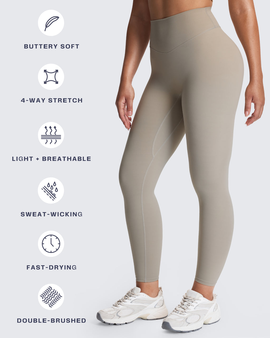 Aoxjox "Metamorph" Deep V Yoga Pants 26"