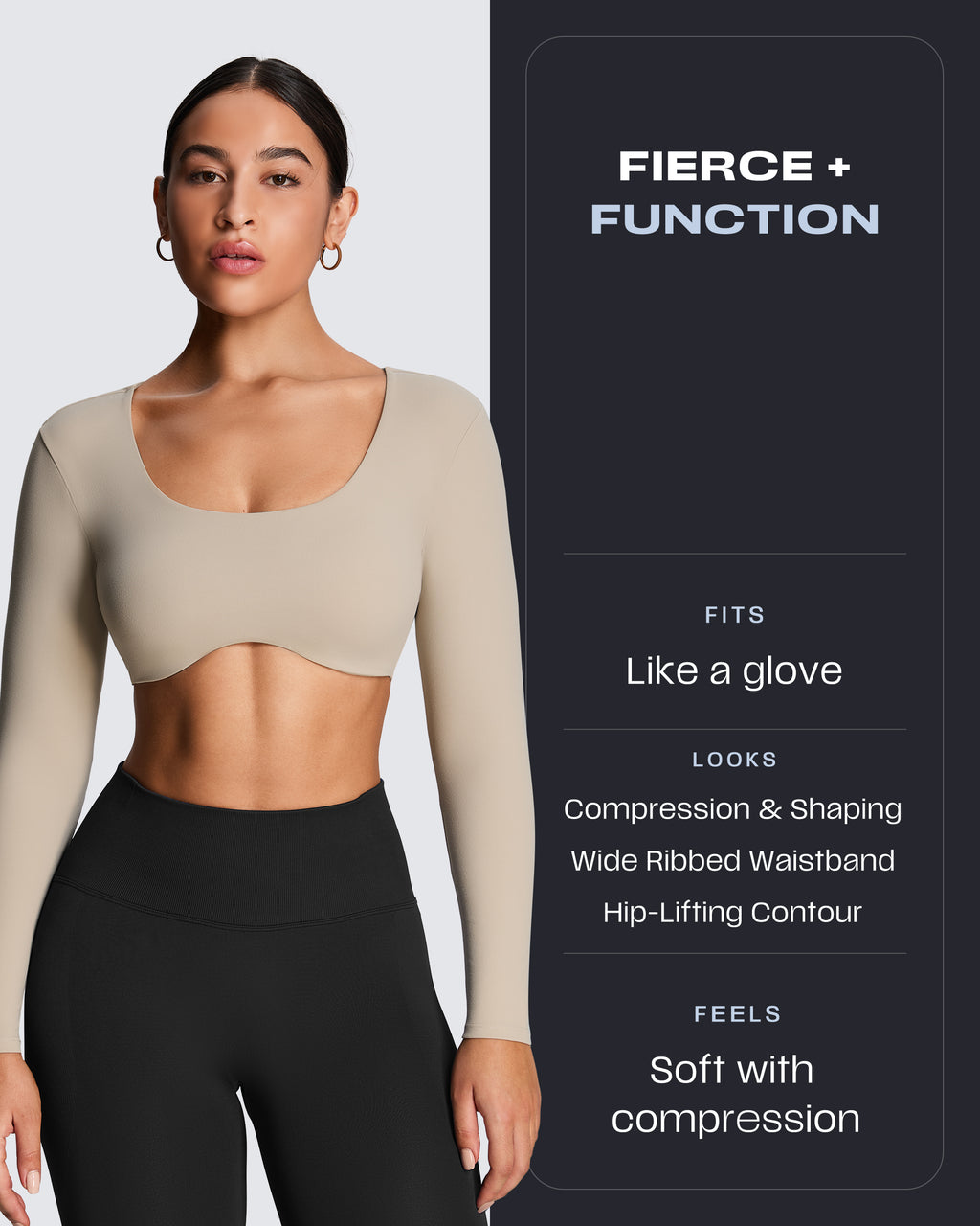 Aoxjox Peach Contour Seamless Butt Lift Leggings