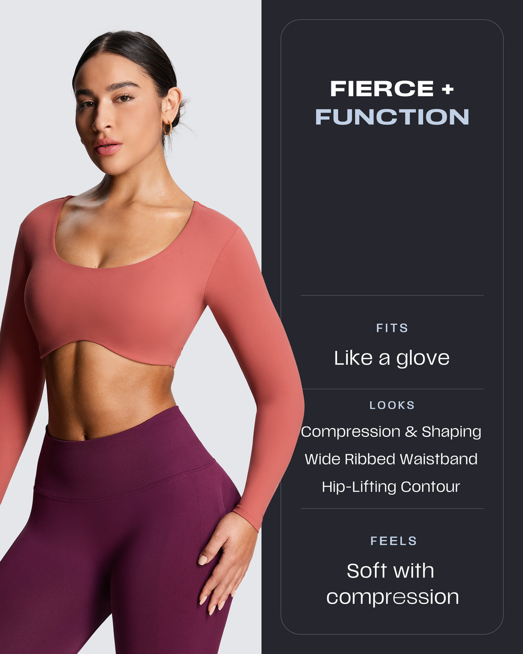 Aoxjox Peach Contour Seamless Butt Lift Leggings