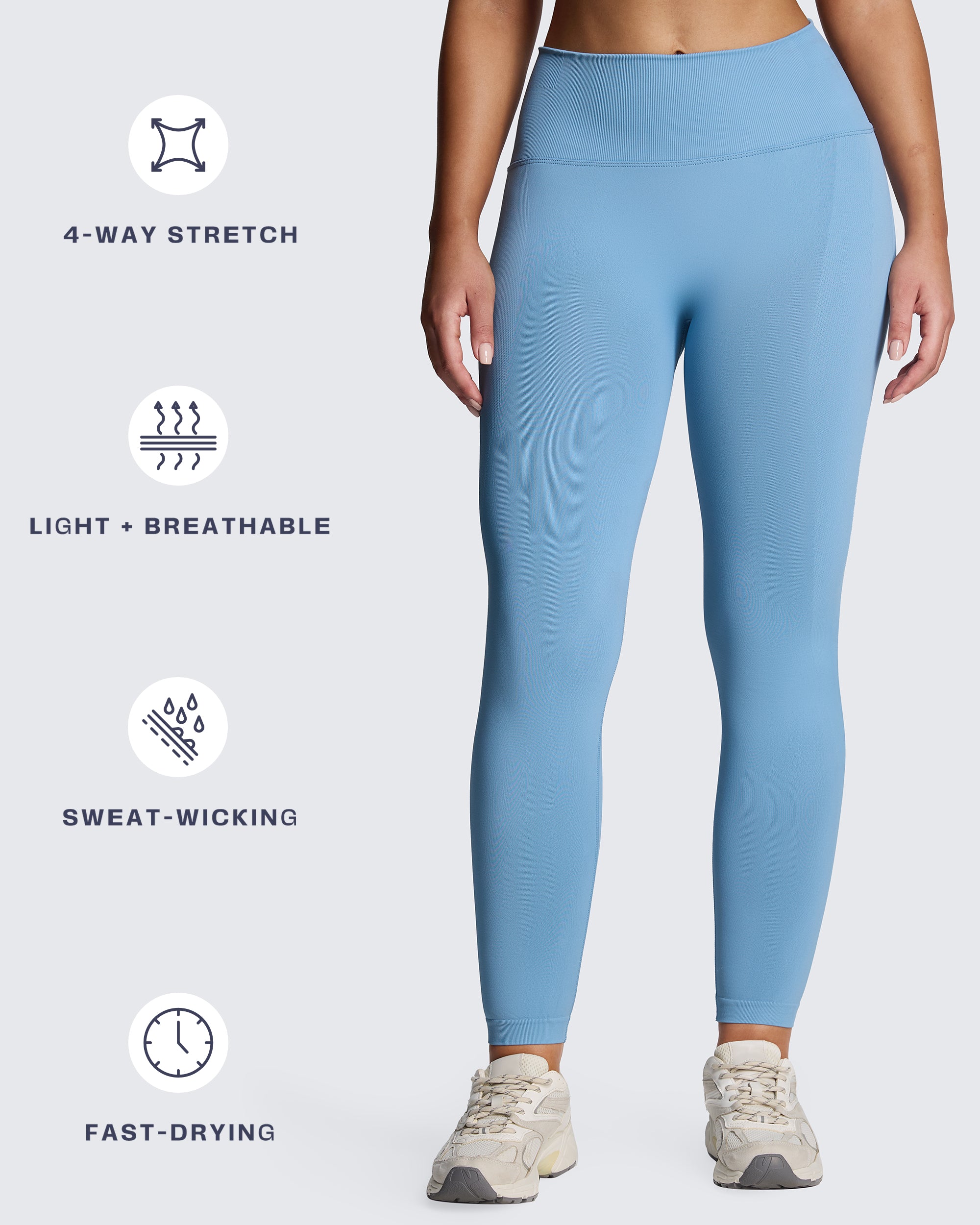 Aoxjox Peach Contour Seamless Butt Lift Leggings