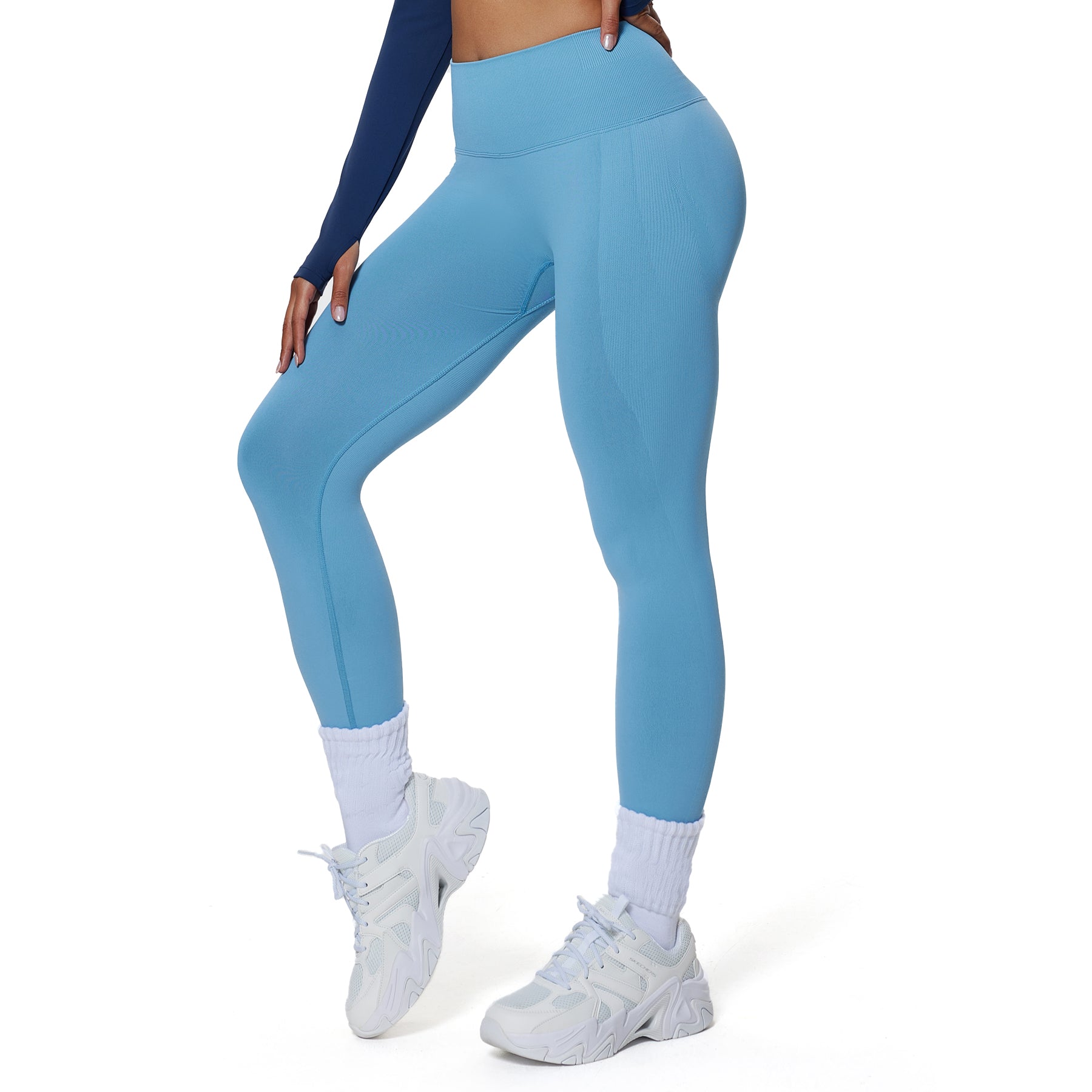 Aoxjox Peach Contour Seamless Butt Lift Leggings