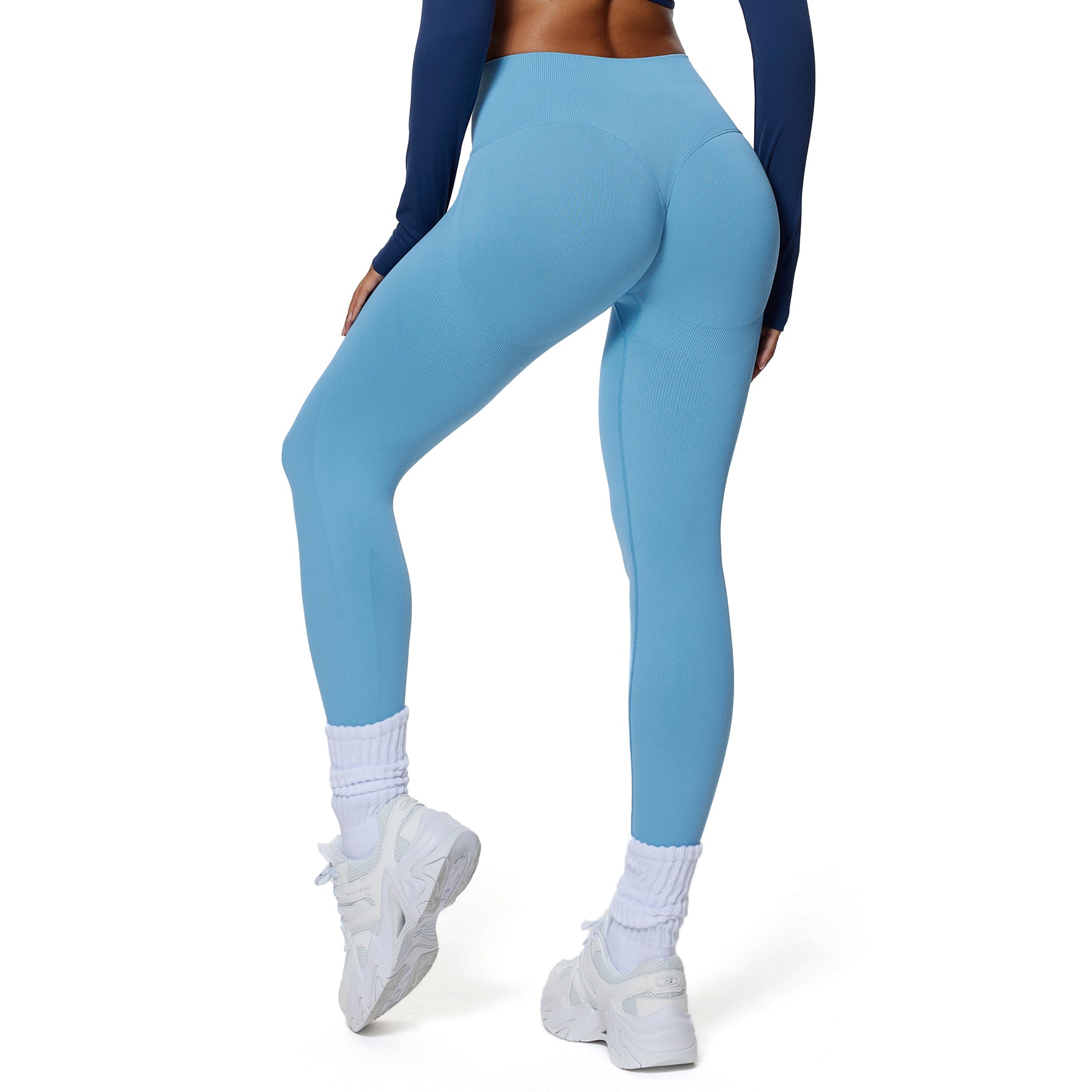 Aoxjox Peach Contour Seamless Butt Lift Leggings