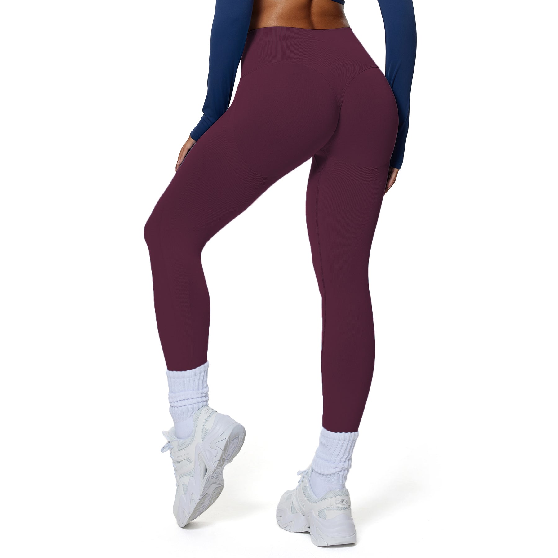 Aoxjox Peach Contour Seamless Butt Lift Leggings