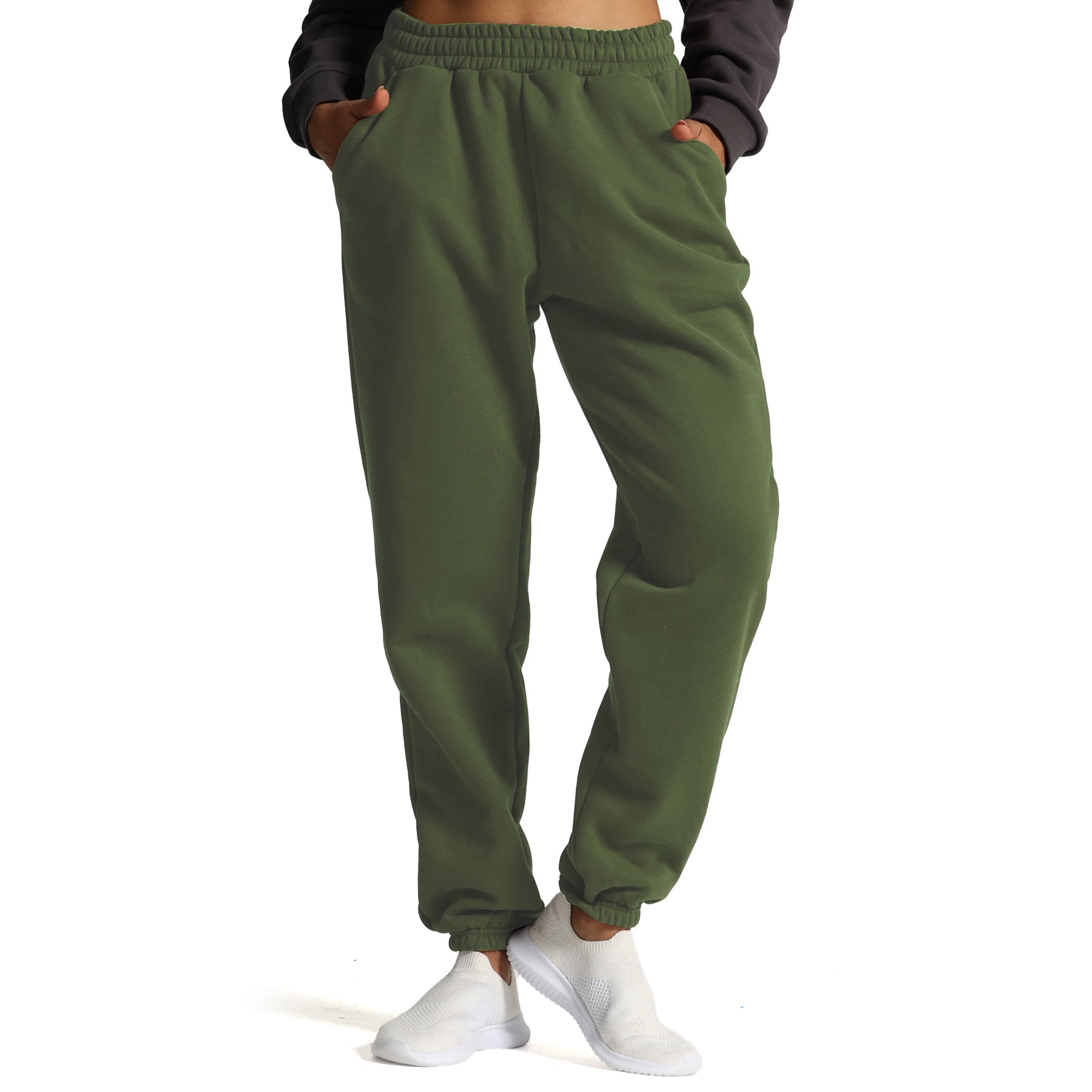 Aoxjox Fleece Lined Oversized Sweat Pants