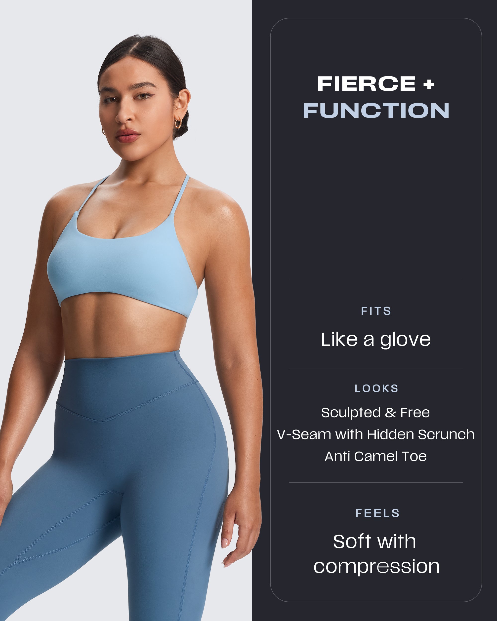 Aoxjox "Hidden Scrunch" Leggings 25"/27"/28.5"