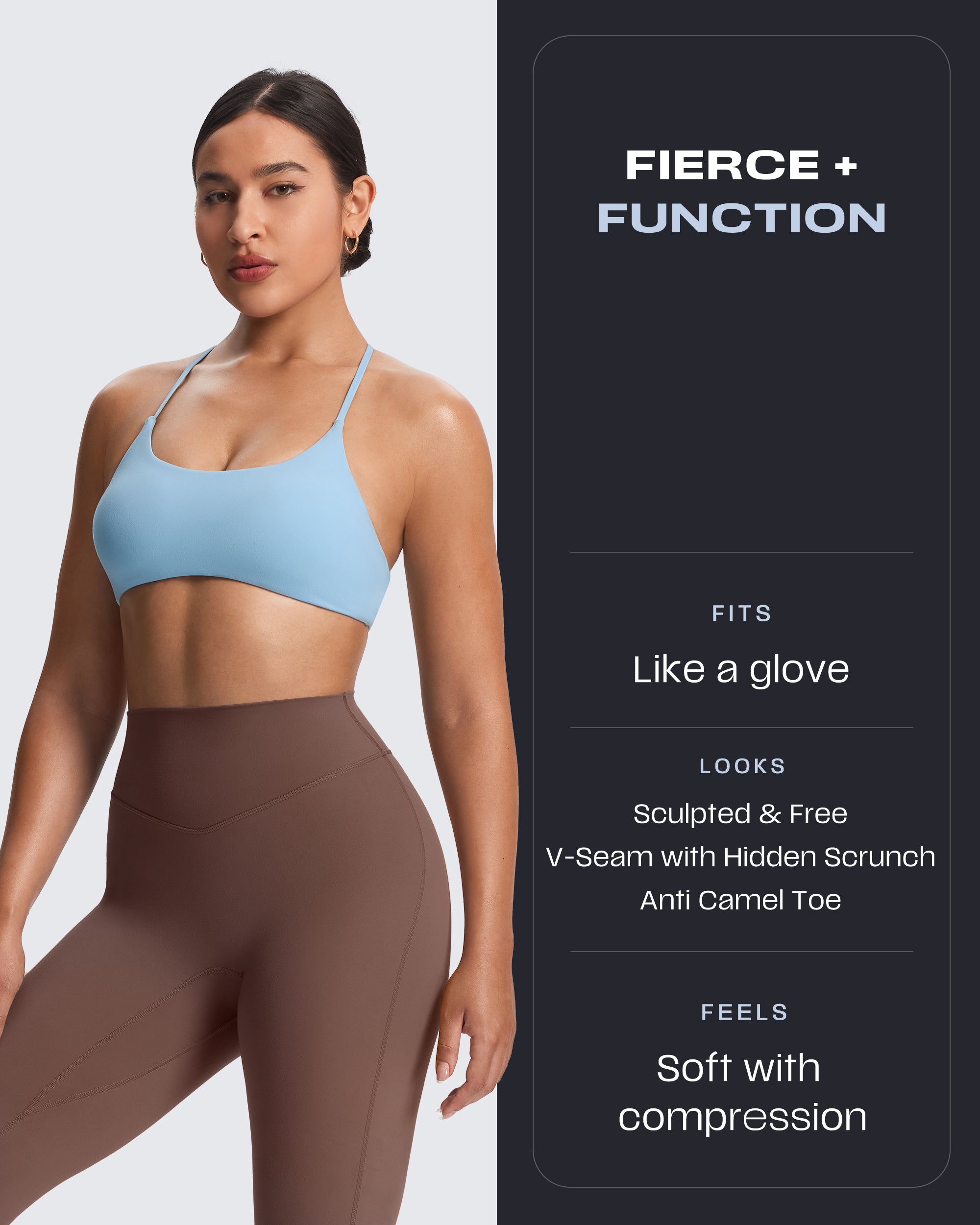 Aoxjox "Hidden Scrunch" Leggings 25"/27"/28.5"