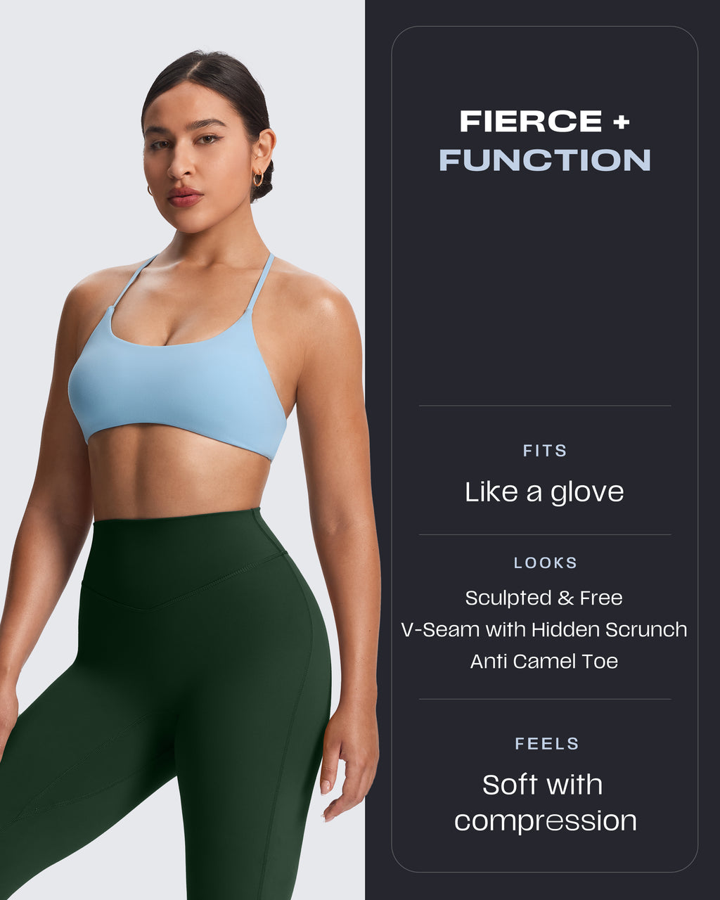 Aoxjox "Hidden Scrunch" Leggings 25"/27"/28.5"