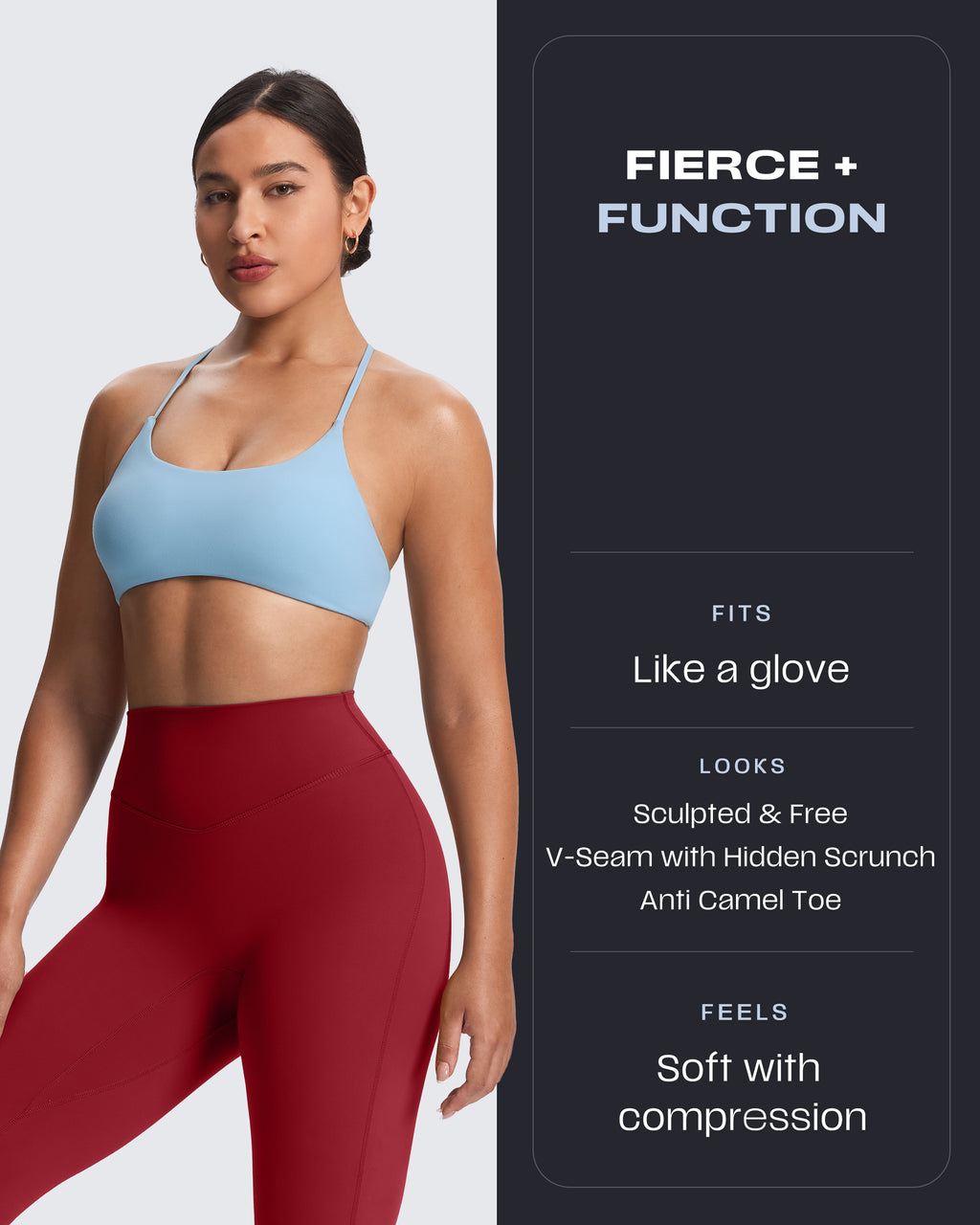 Aoxjox "Hidden Scrunch" Leggings 25"/27"/28.5"