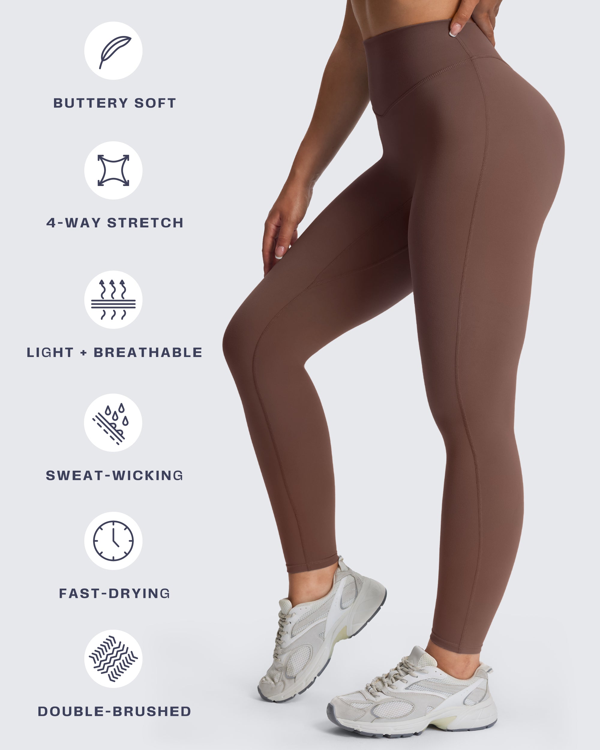 Aoxjox "Hidden Scrunch" Leggings 25"/27"/28.5"