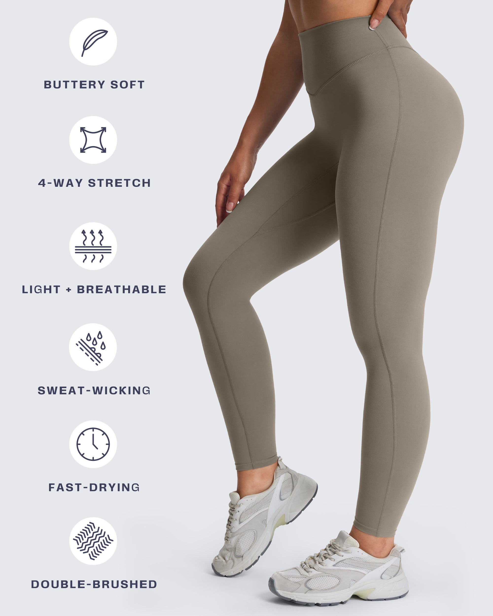 Aoxjox "Hidden Scrunch" Leggings 25"/27"/28.5"