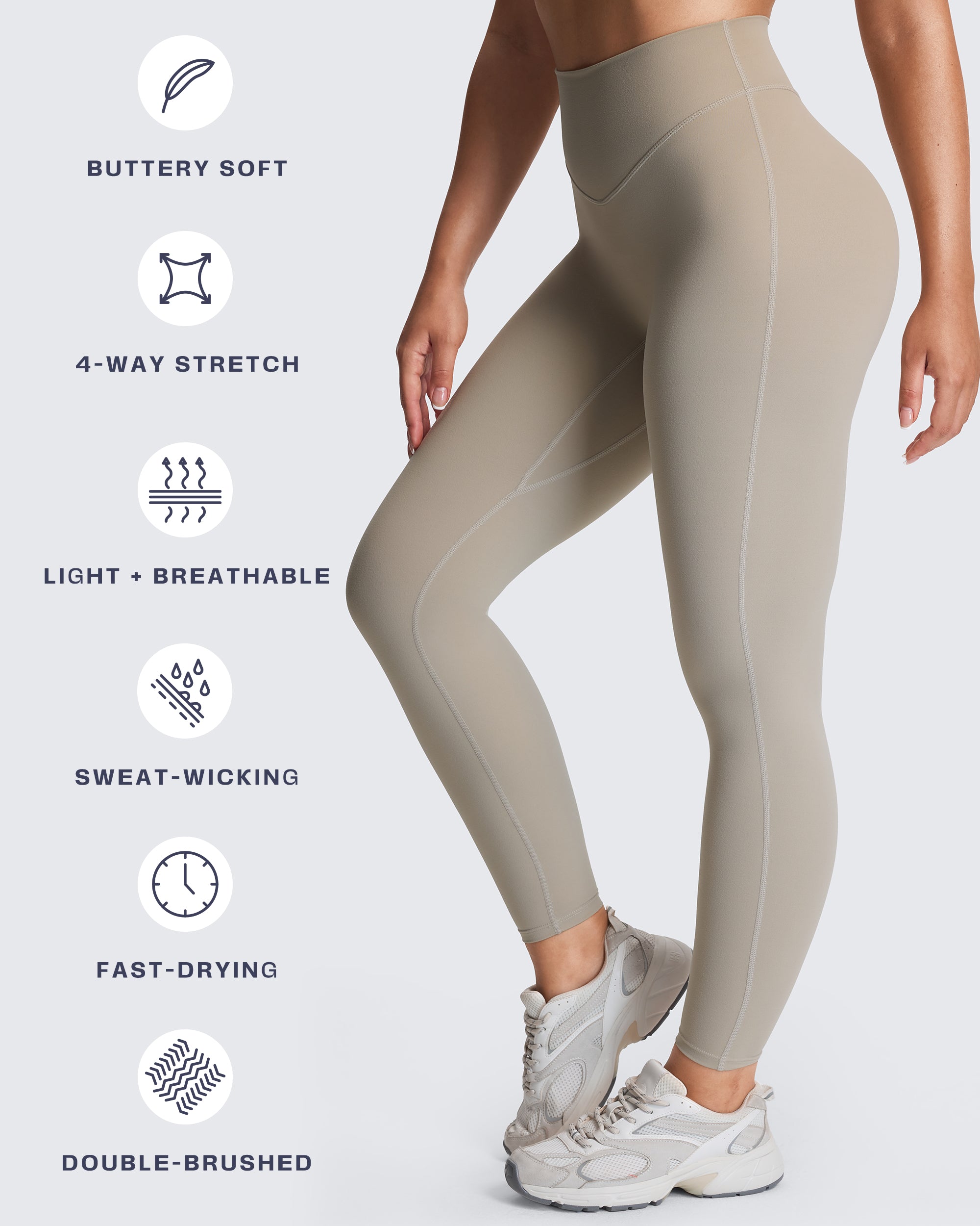 Aoxjox "Hidden Scrunch" Leggings 25"/27"/28.5"