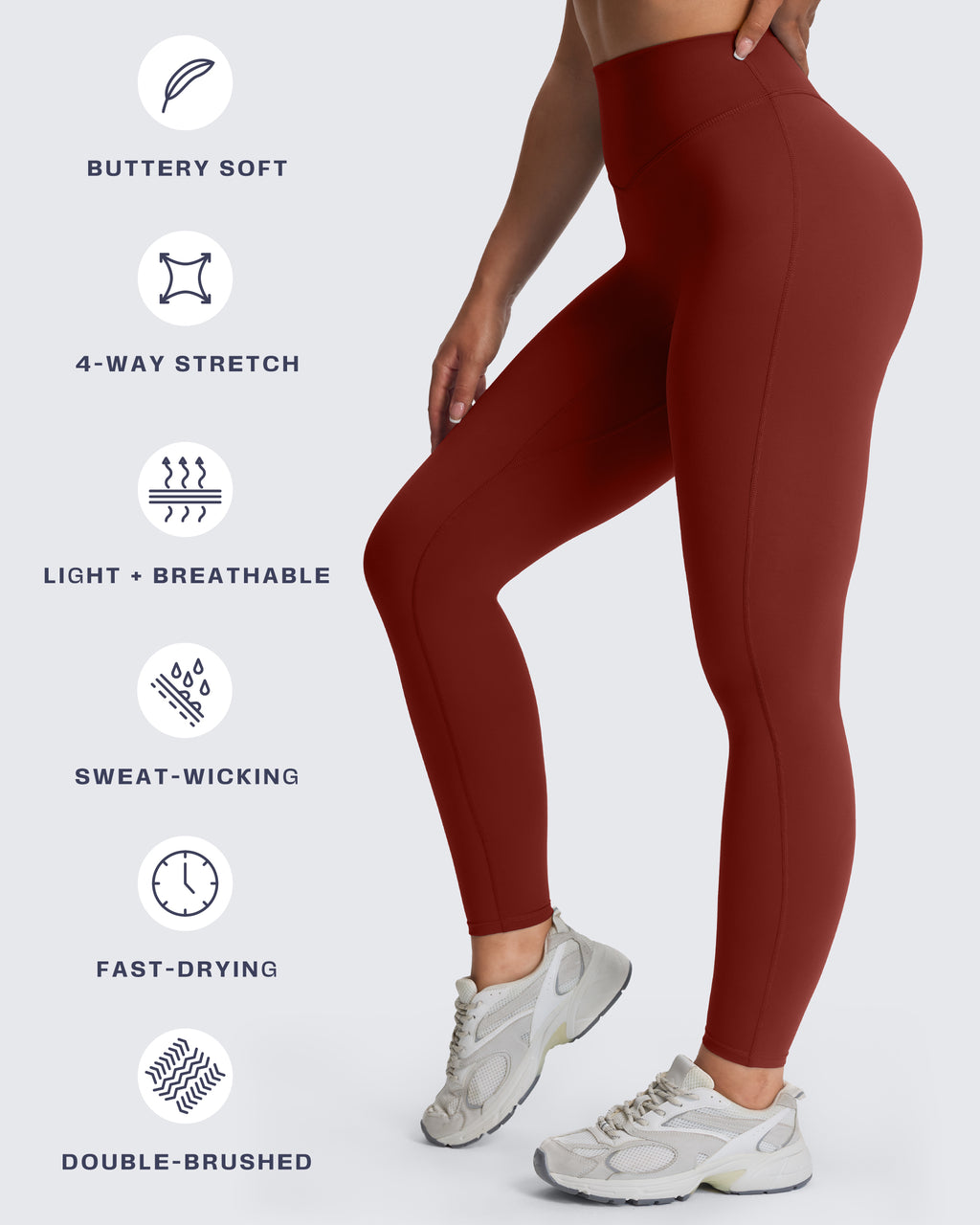 Aoxjox "Hidden Scrunch" Leggings 25"/27"/28.5"