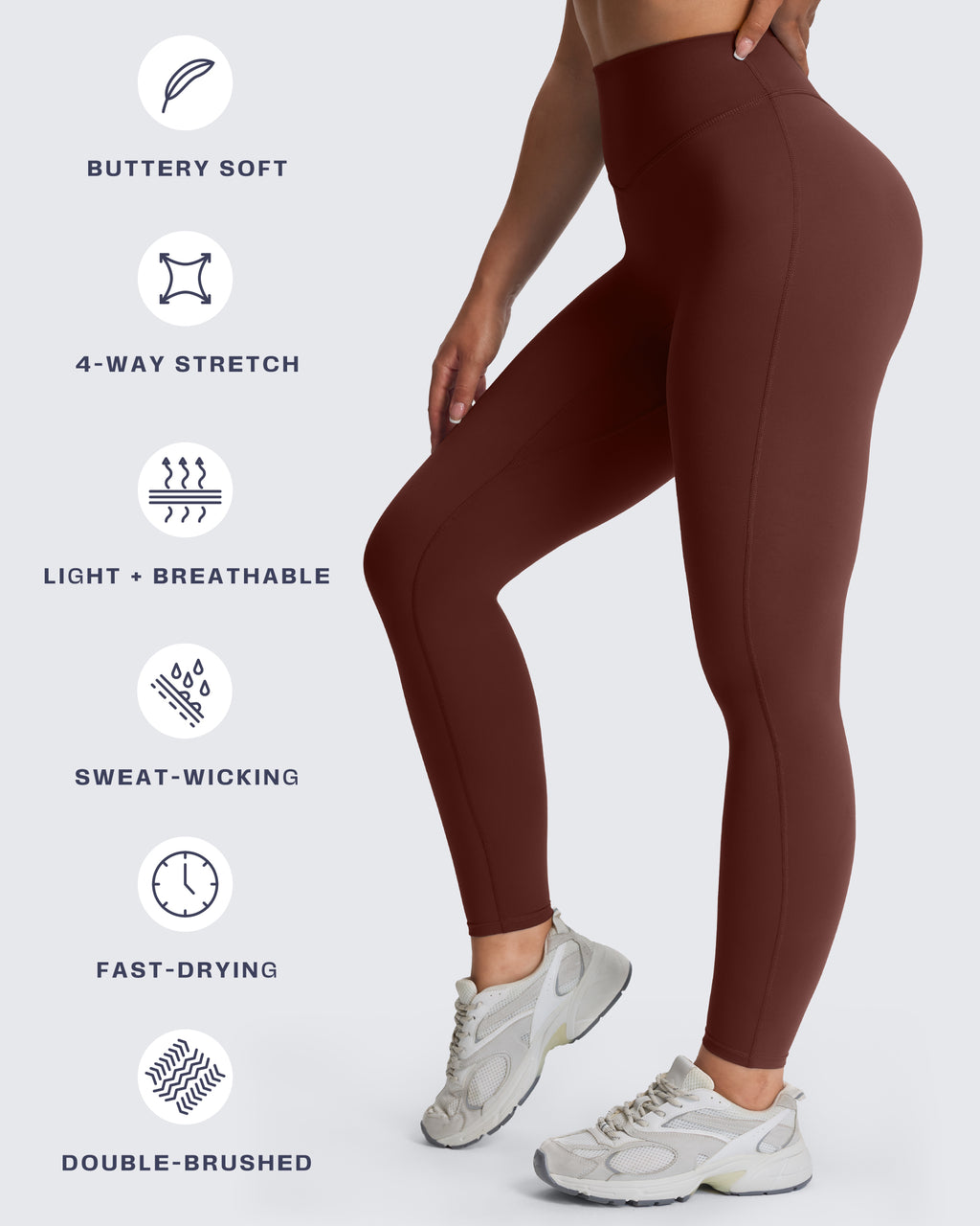 Aoxjox "Hidden Scrunch" Leggings 25"/27"/28.5"
