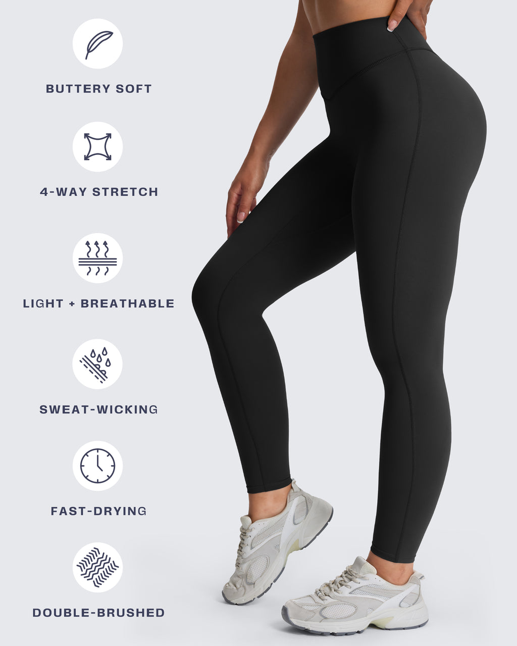 Aoxjox "Hidden Scrunch" Leggings 25"/27"/28.5"