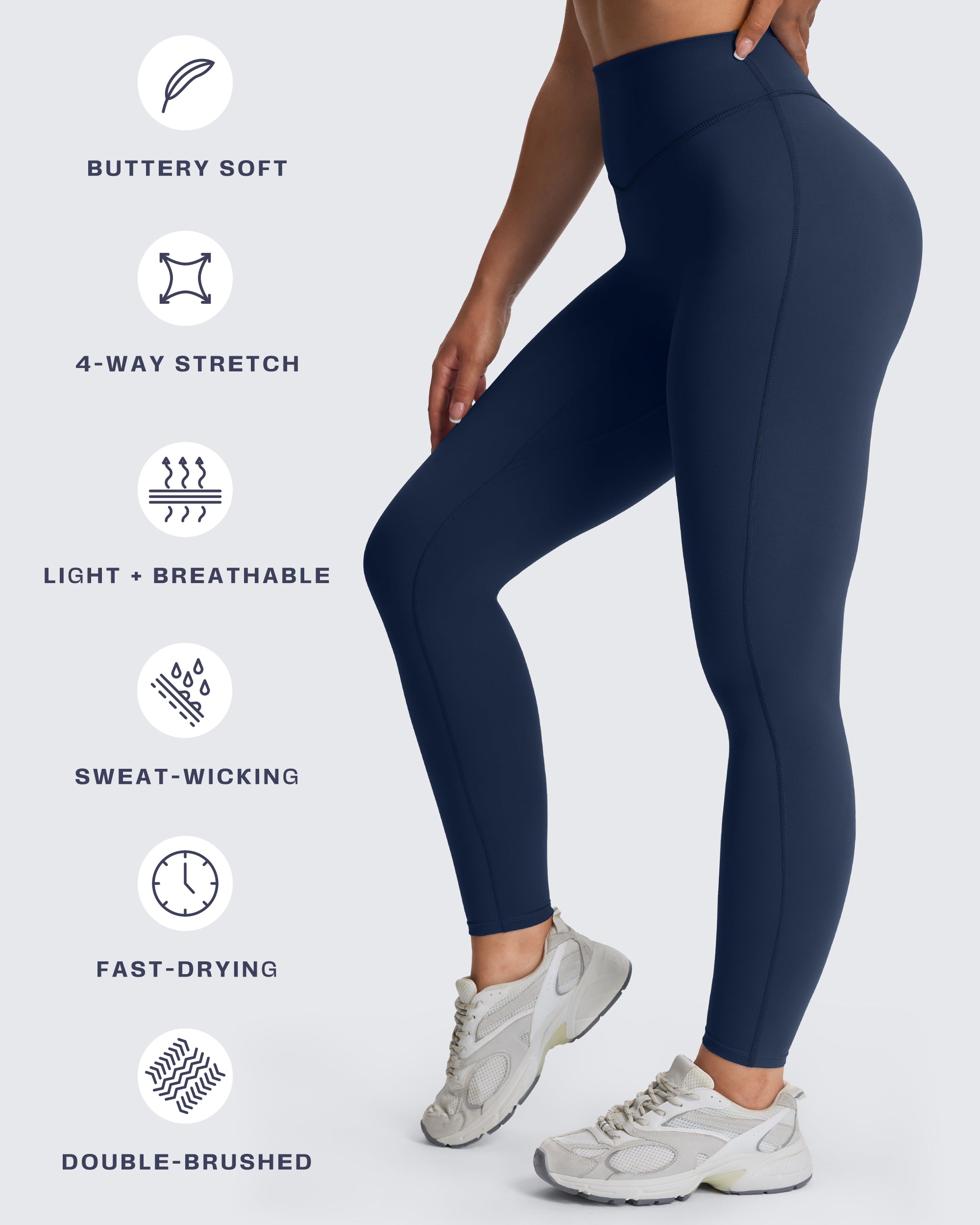 Aoxjox "Hidden Scrunch" Leggings 25"/27"/28.5"