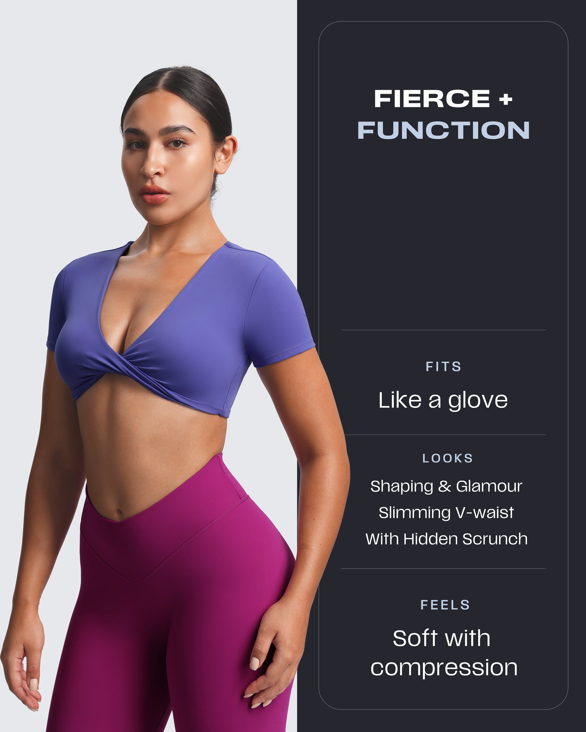 Aoxjox "Vanity" V-Waist Hidden Scrunch 24"/26"/28"