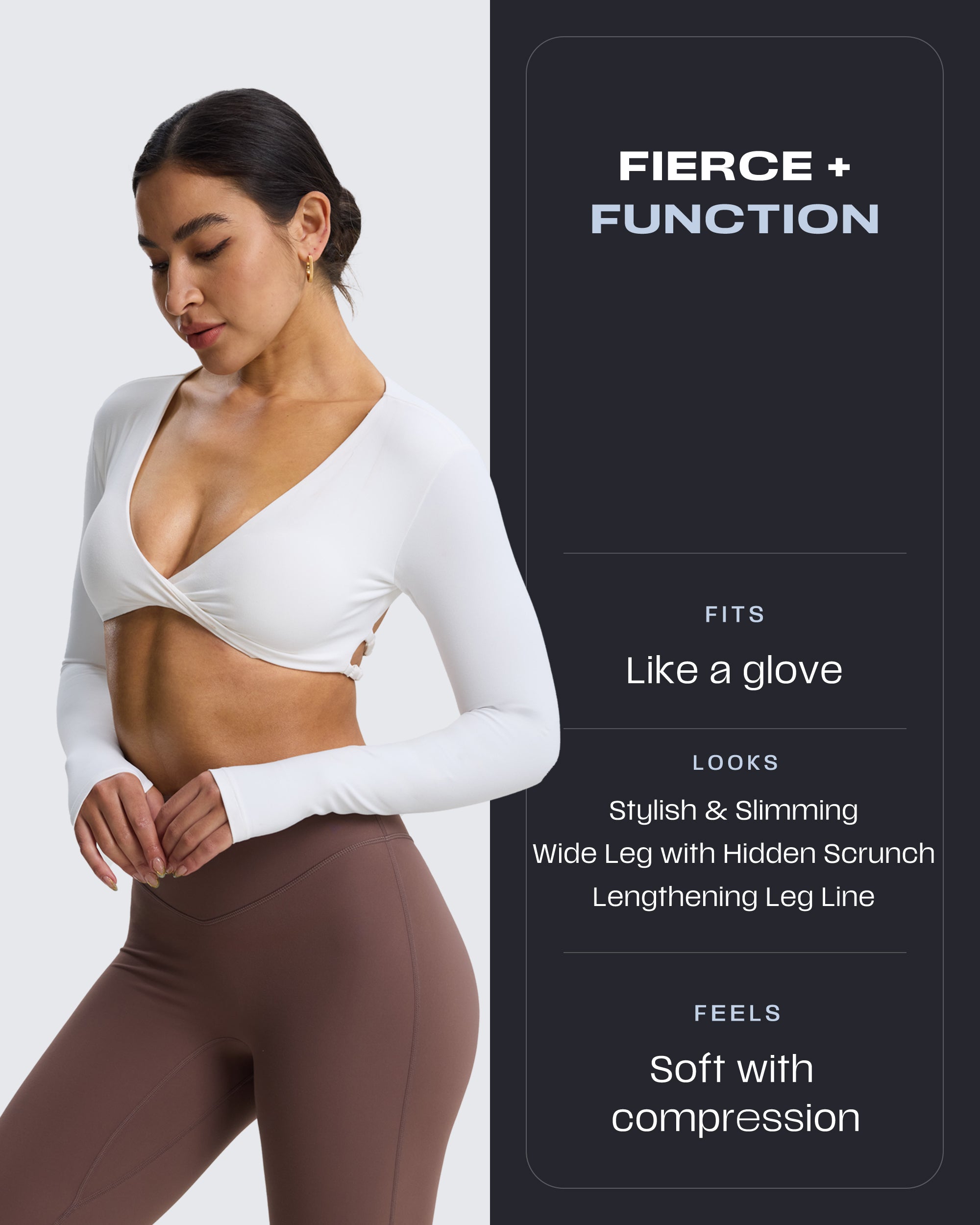 Aoxjox Hidden Scrunch Butt Lifting Flare 30”