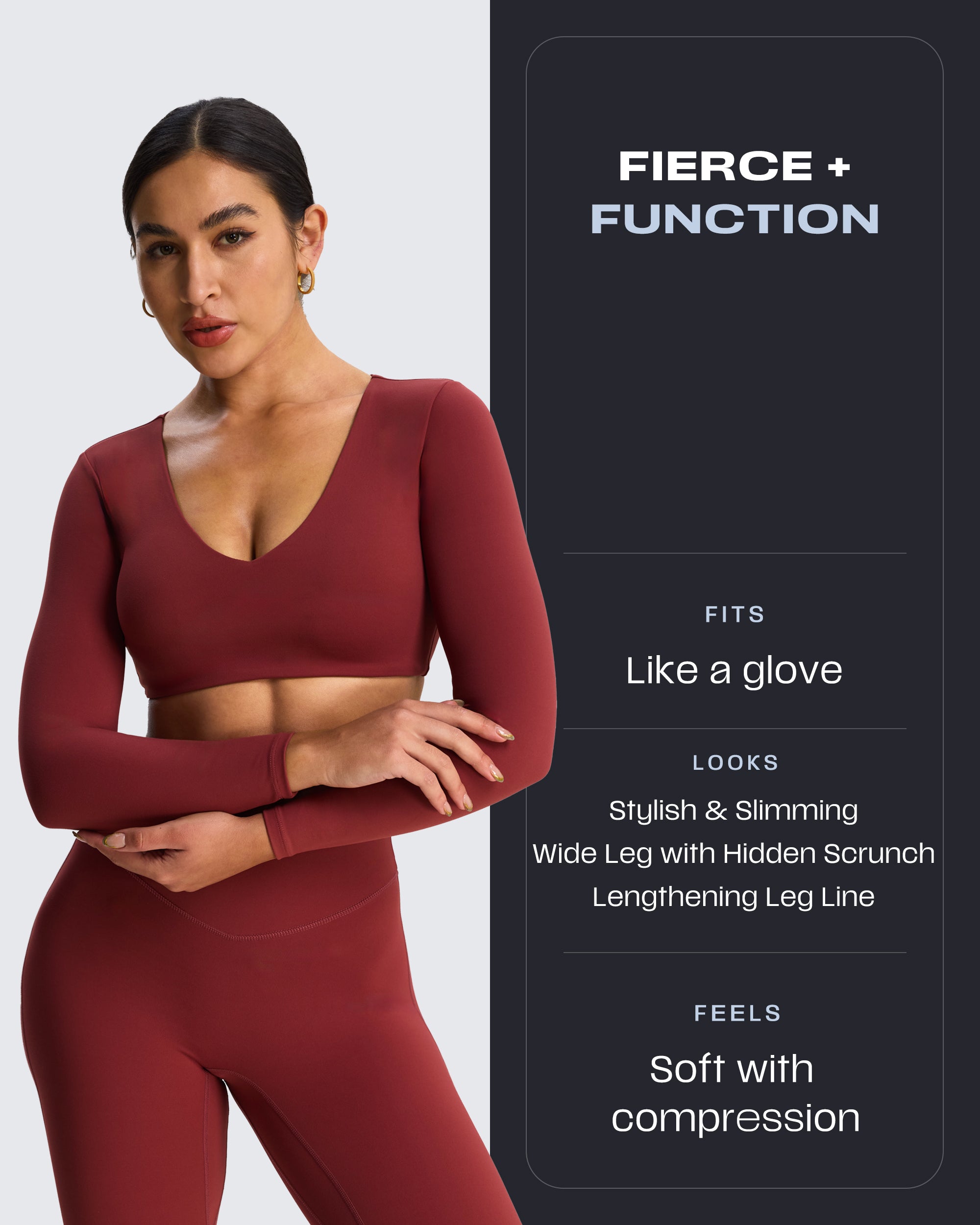 Aoxjox Hidden Scrunch Butt Lifting Flare 34”