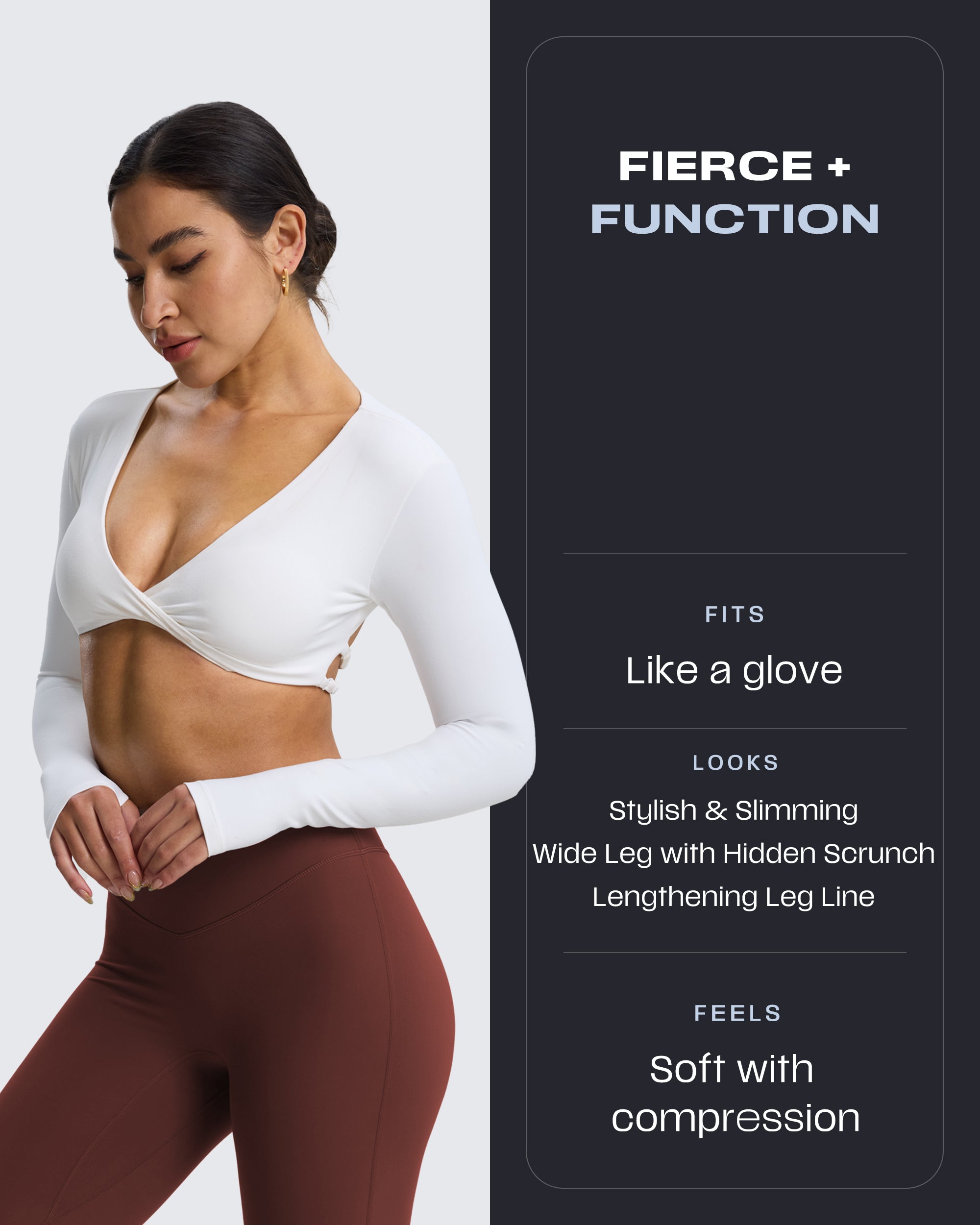 Aoxjox Hidden Scrunch Butt Lifting Flare 30”
