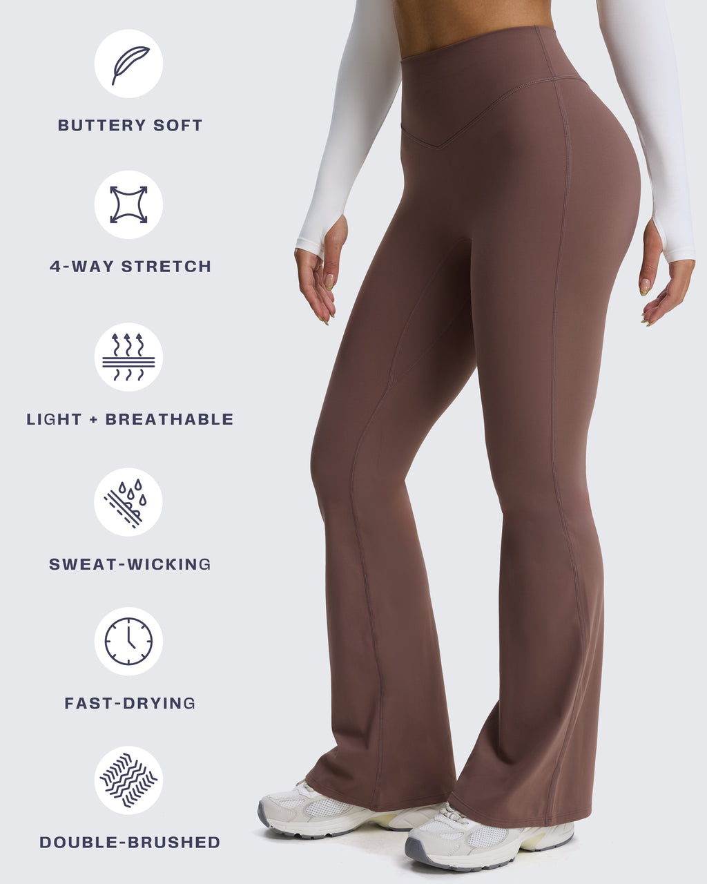 Aoxjox Hidden Scrunch Butt Lifting Flare 30”