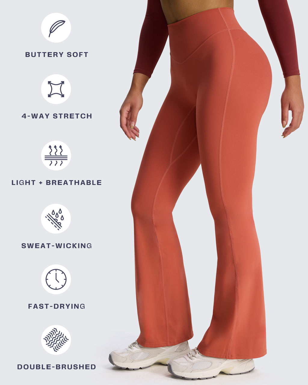 Aoxjox Hidden Scrunch Butt Lifting Flare 34”
