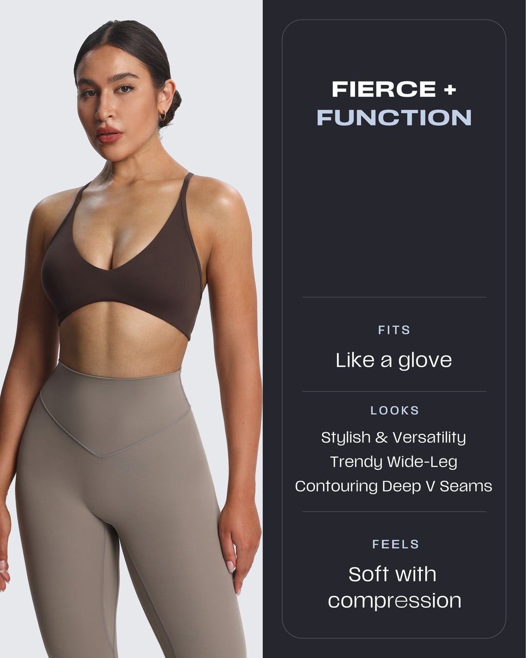 Aoxjox "Breeze" High Waisted Flares Leggings 32"