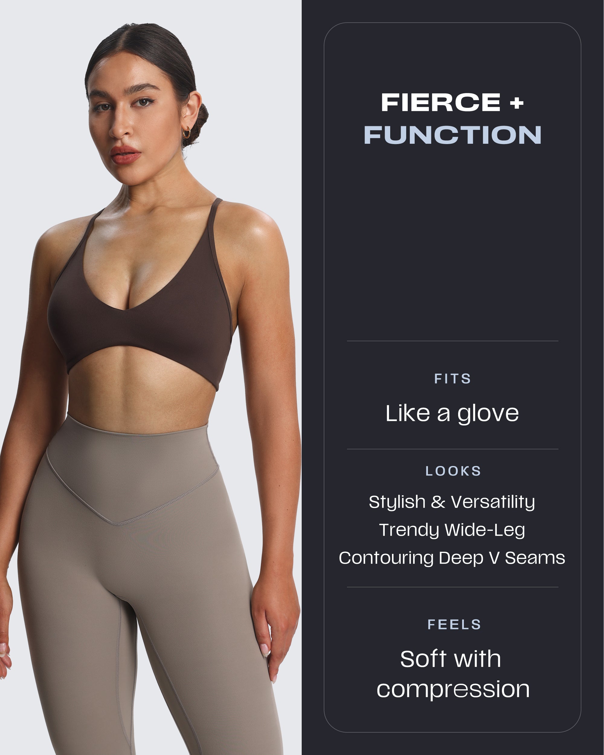 Aoxjox "Breeze" High Waisted Flares Leggings 32"