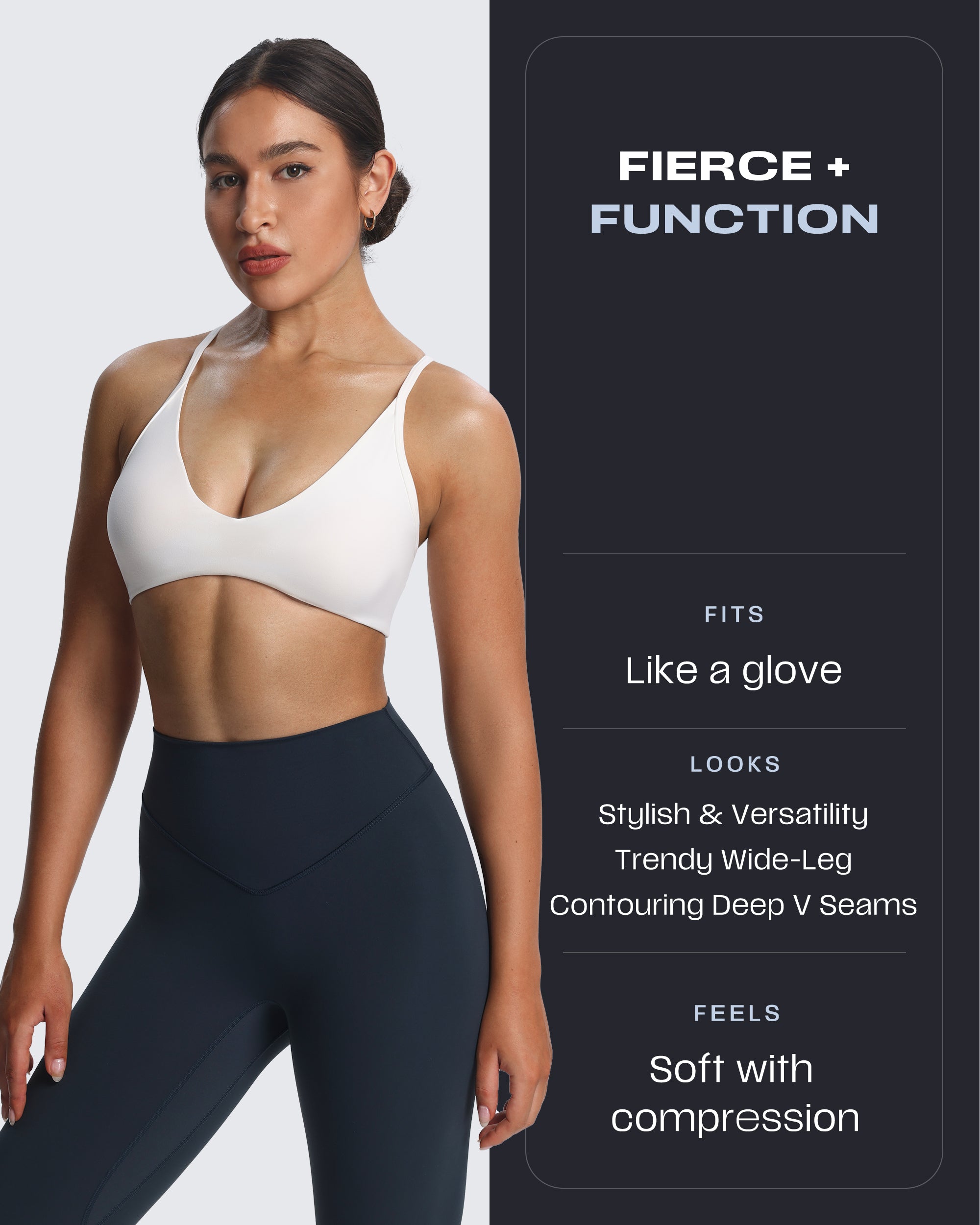 Aoxjox "Breeze" High Waisted Flares Leggings 32"