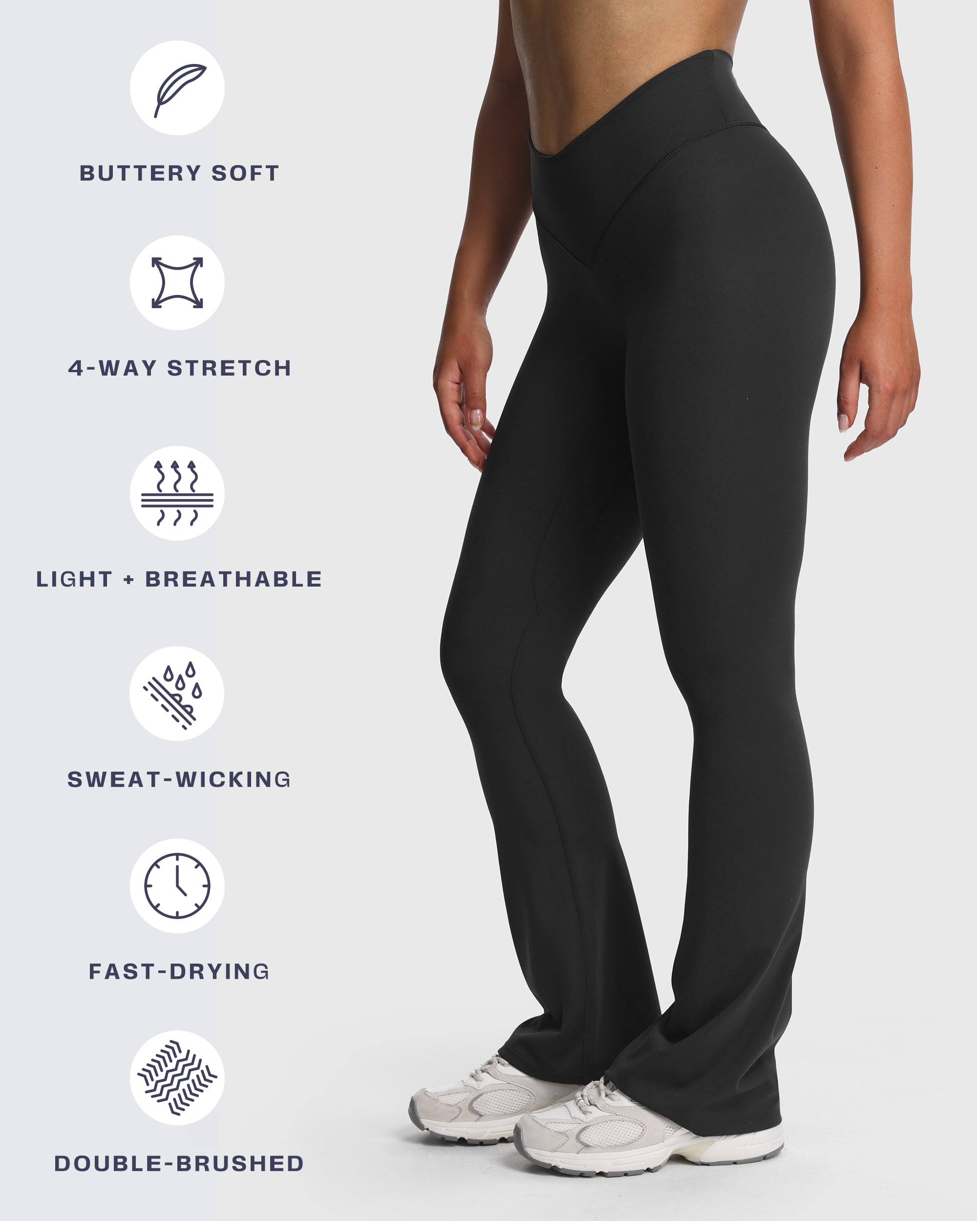Aoxjox Vanity Scrunch Flares Leggings 32"