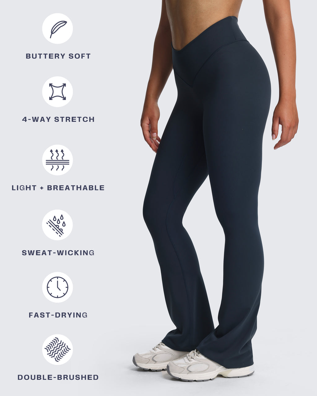 Aoxjox Vanity Scrunch Flares Leggings 32"