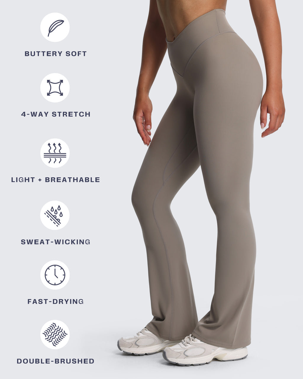 Aoxjox Vanity Scrunch Flares Leggings 32"