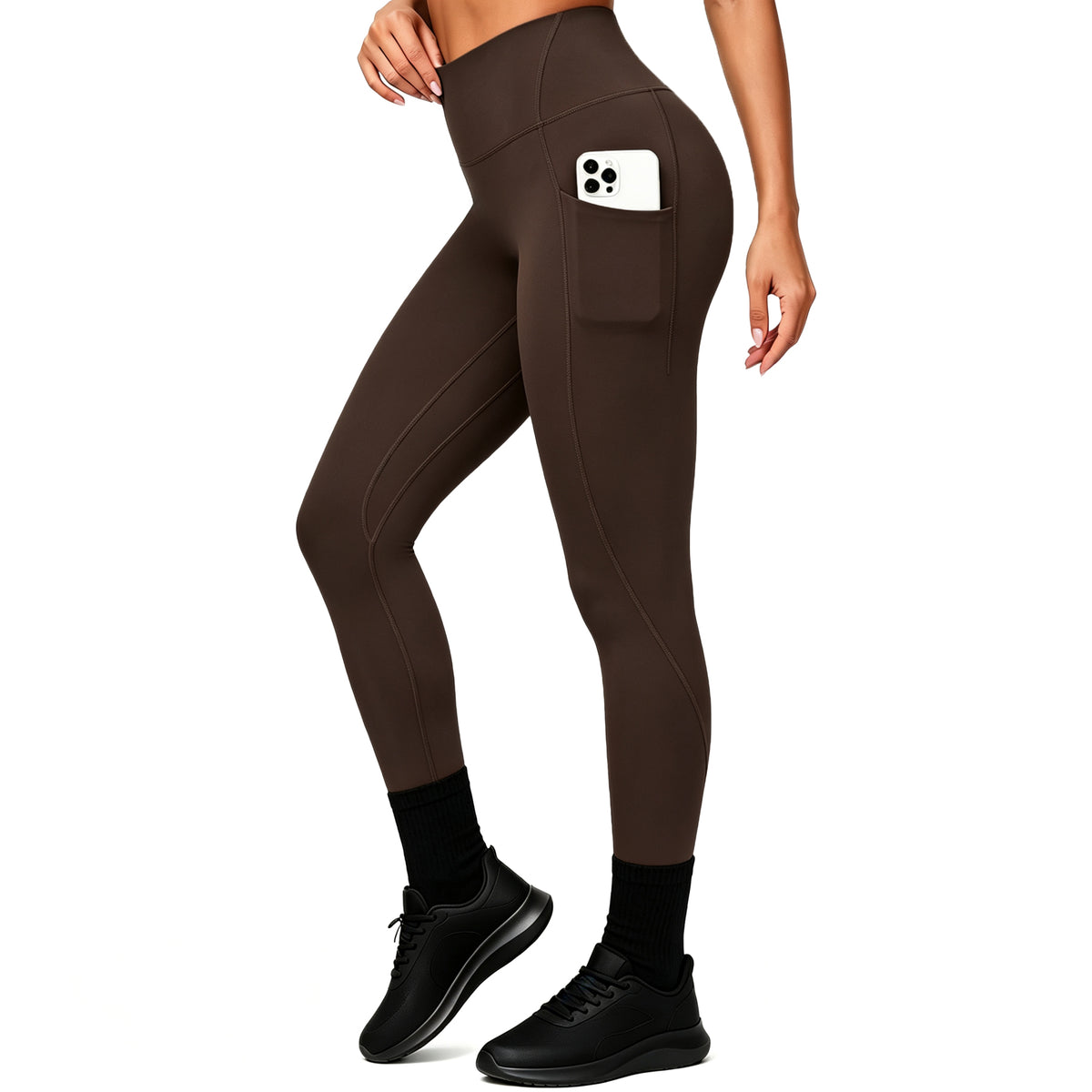 Aoxjox "Form" Ultra Compression Waistband Pocket Leggings 26''
