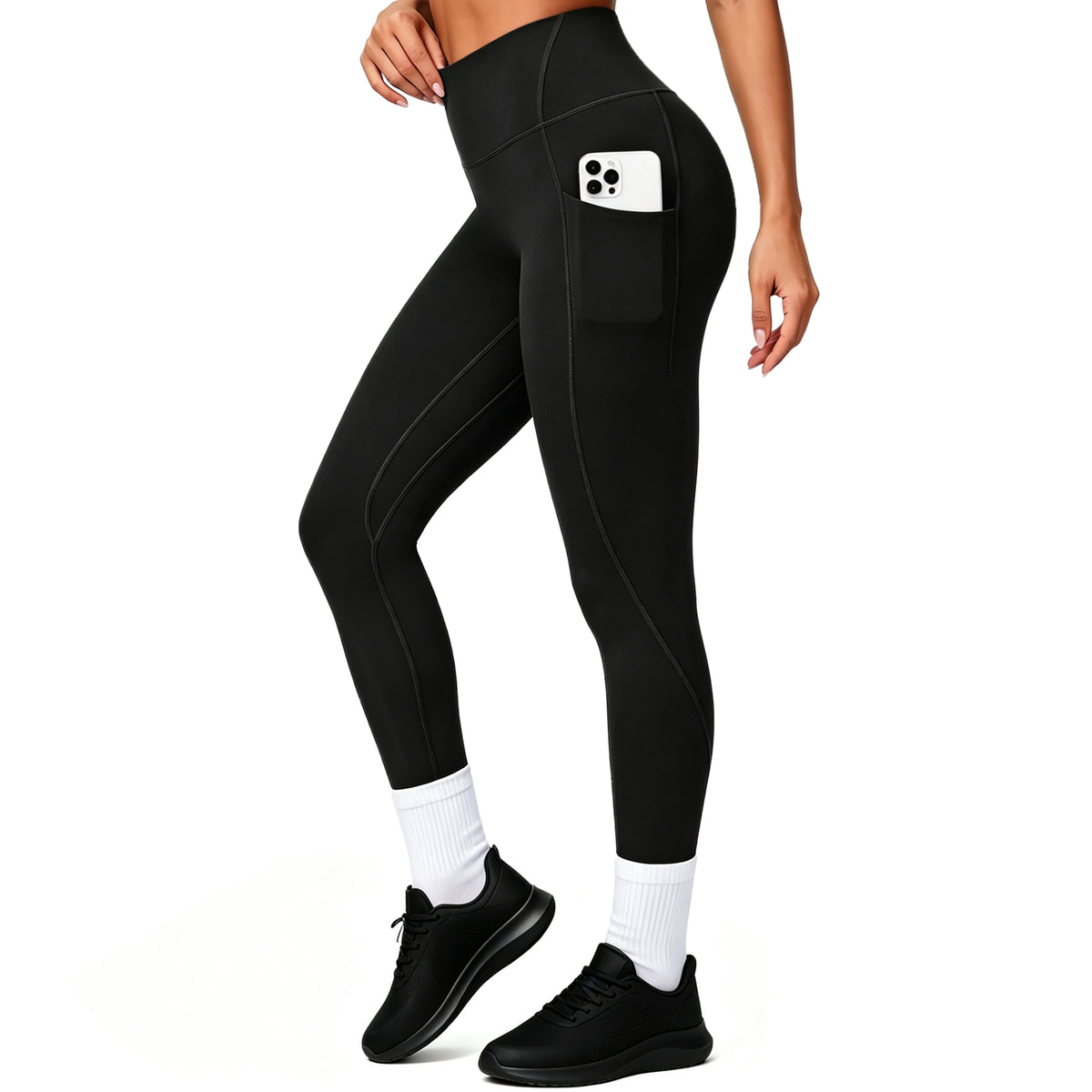 Aoxjox "Form" Ultra Compression Waistband Pocket Leggings 26''